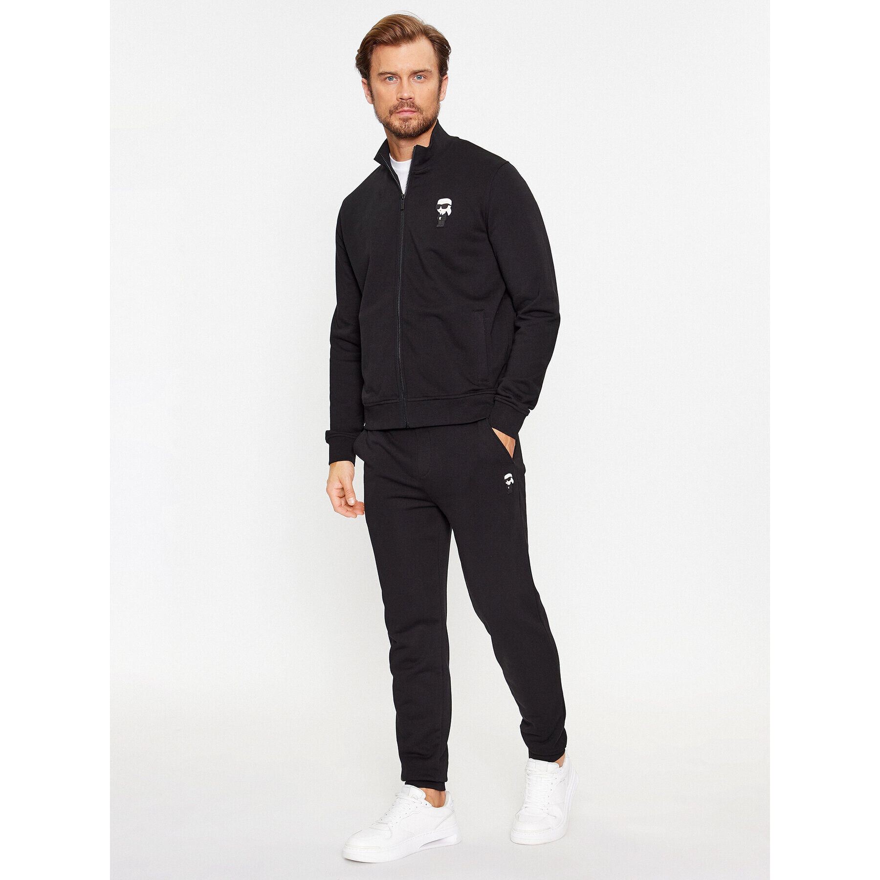 KARL LAGERFELD Суитшърт Sweat Zip 705895 500900 Черен Regular Fit - Pepit.bg