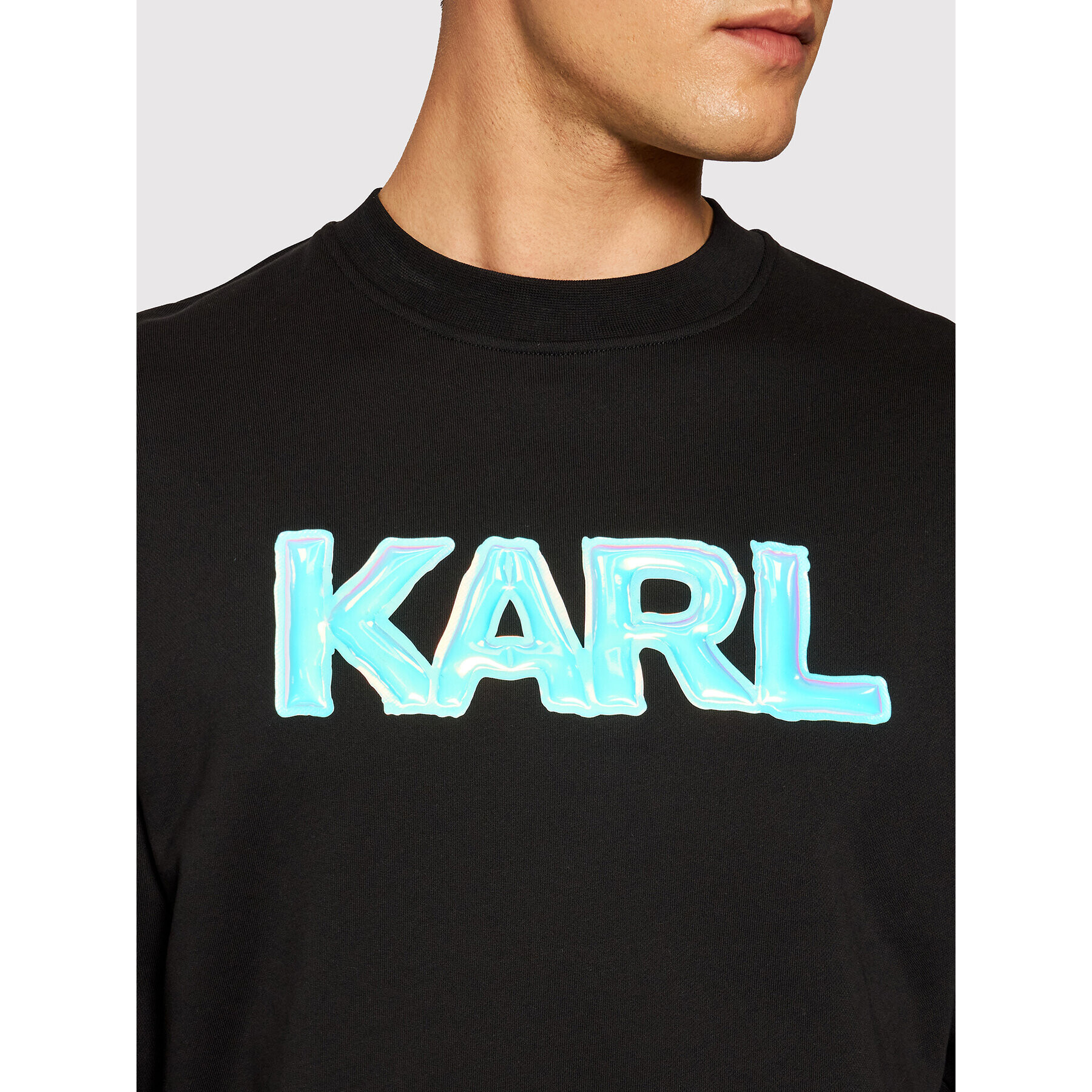 KARL LAGERFELD Суитшърт Unisex Balloon Logo 211U1804 Черен Regular Fit - Pepit.bg