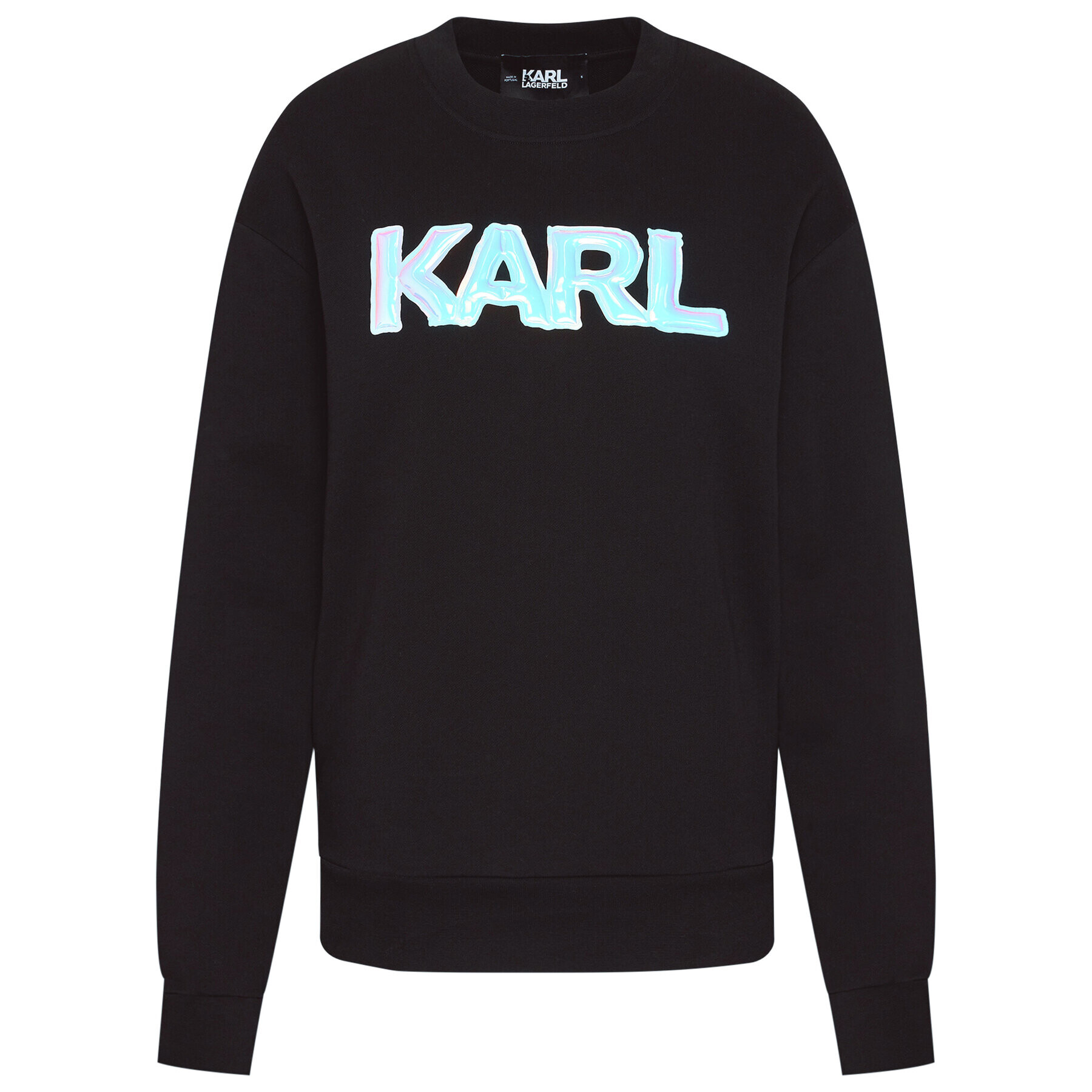 KARL LAGERFELD Суитшърт Unisex Balloon Logo 211U1804 Черен Regular Fit - Pepit.bg