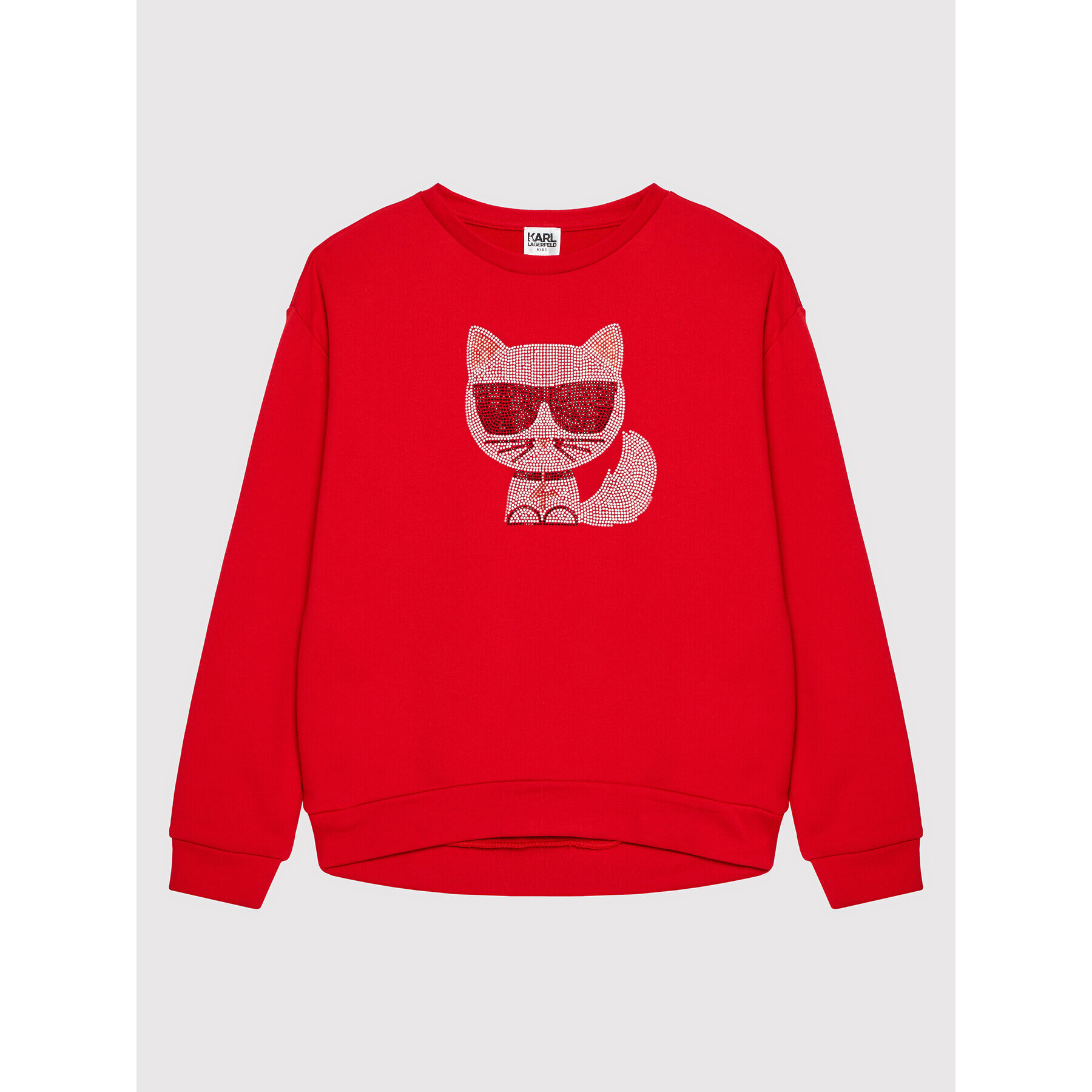KARL LAGERFELD Суитшърт Z15338 D Червен Regular Fit - Pepit.bg