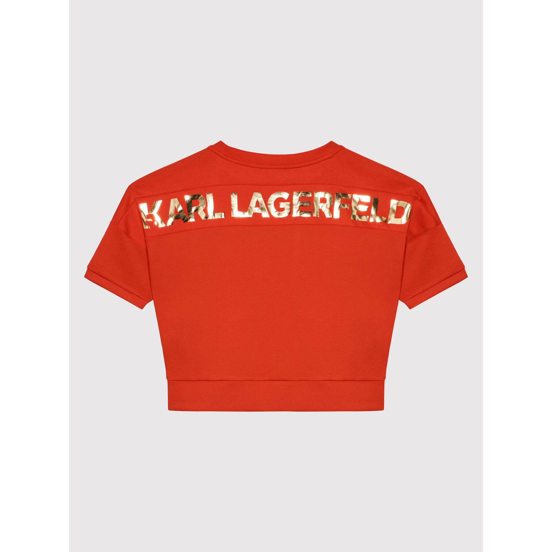 Karl Lagerfeld Kids Суитшърт Z15370 D Червен Relaxed Fit - Pepit.bg