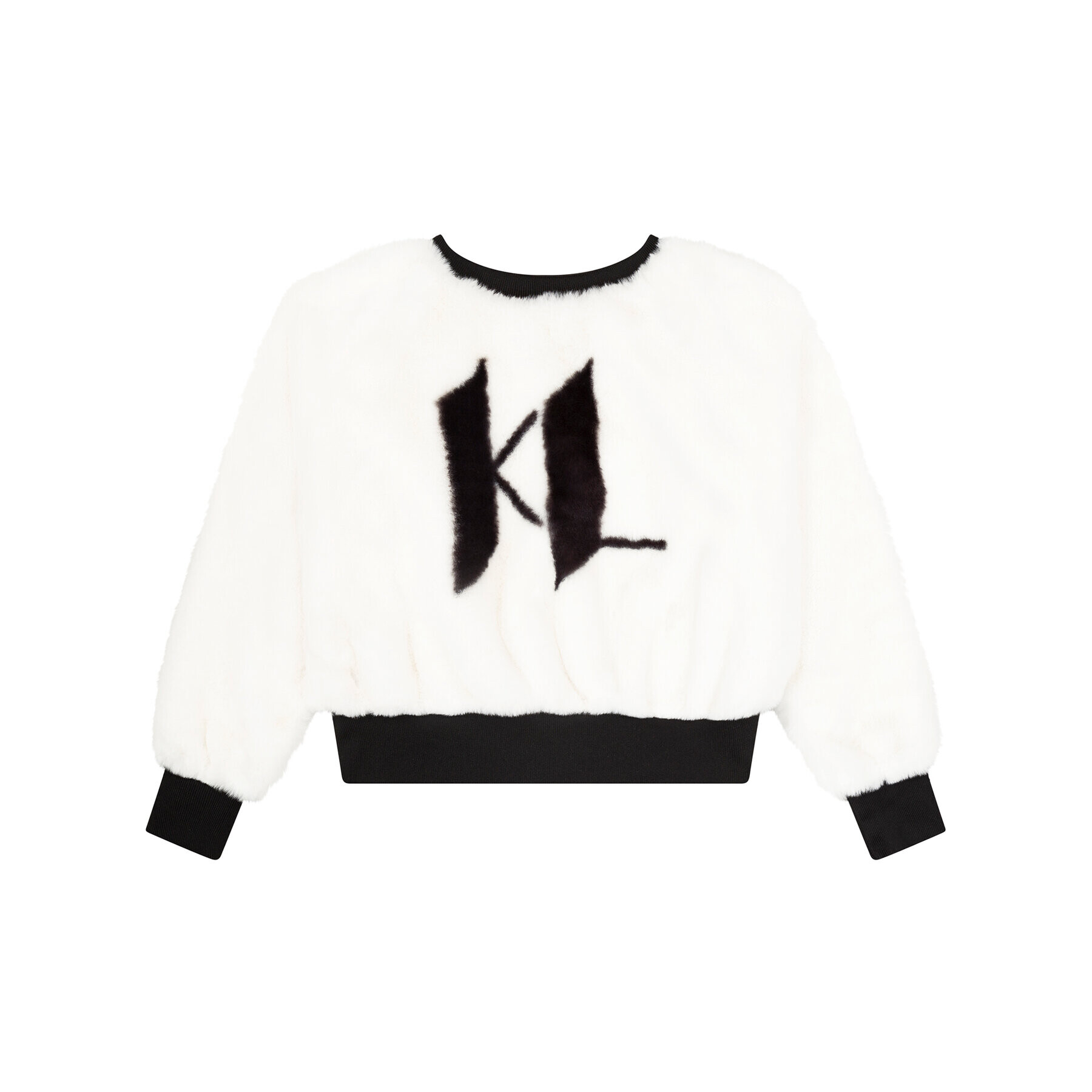 KARL LAGERFELD Суитшърт Z15405 S Бял Regular Fit - Pepit.bg