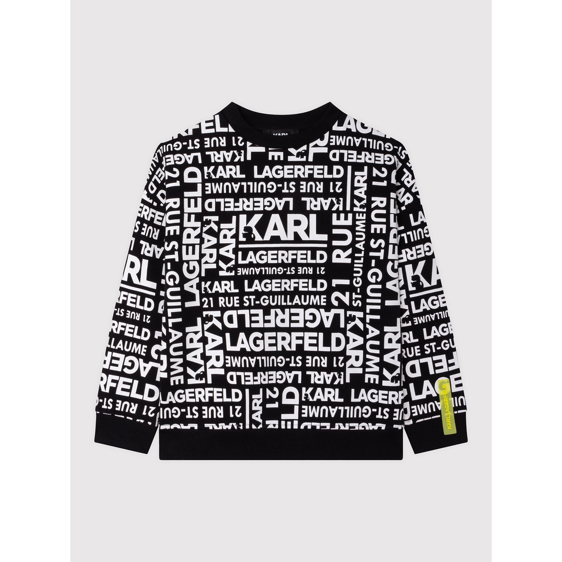 KARL LAGERFELD Суитшърт Z25374 S Черен Relaxed Fit - Pepit.bg