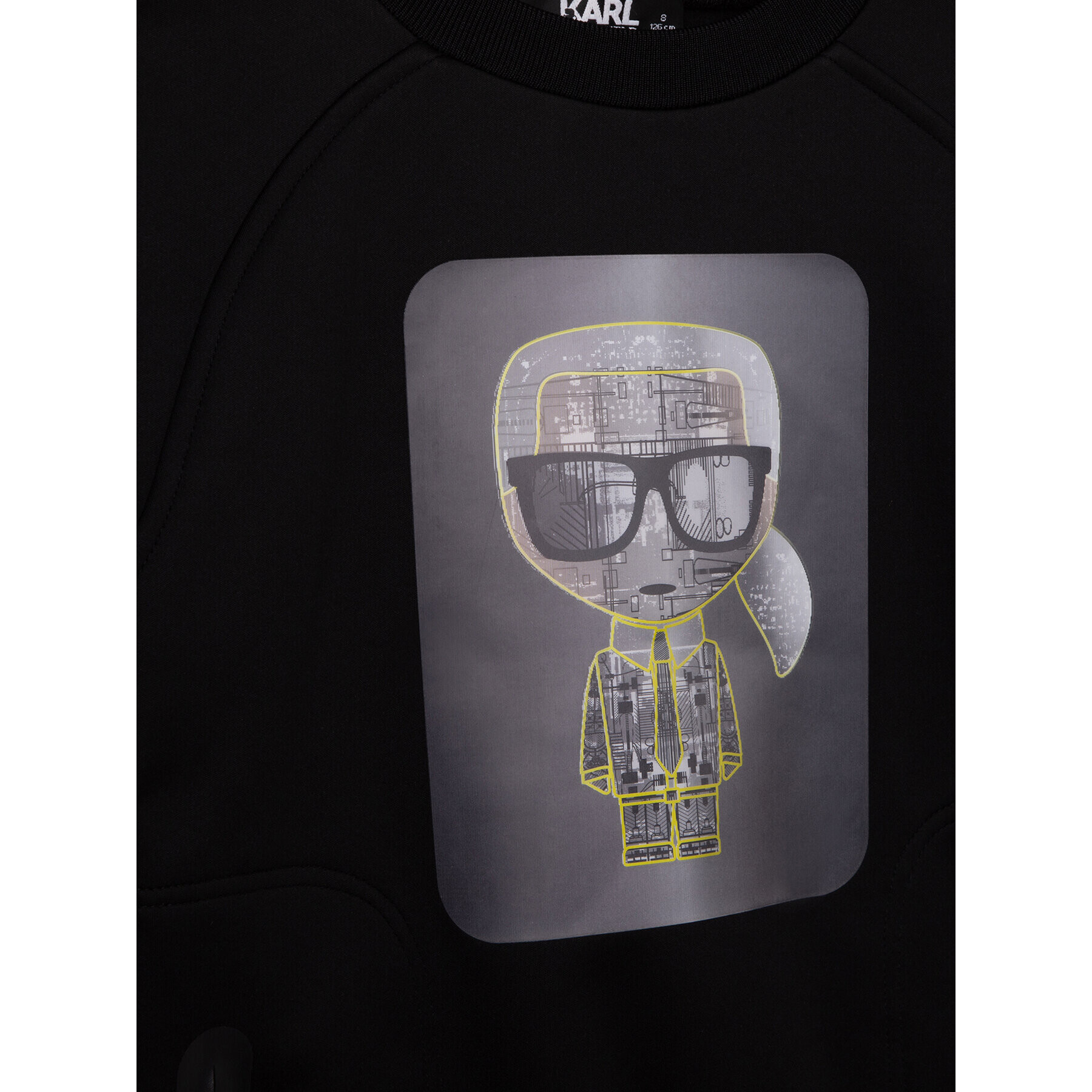 KARL LAGERFELD Суитшърт Z25375 M Черен Regular Fit - Pepit.bg