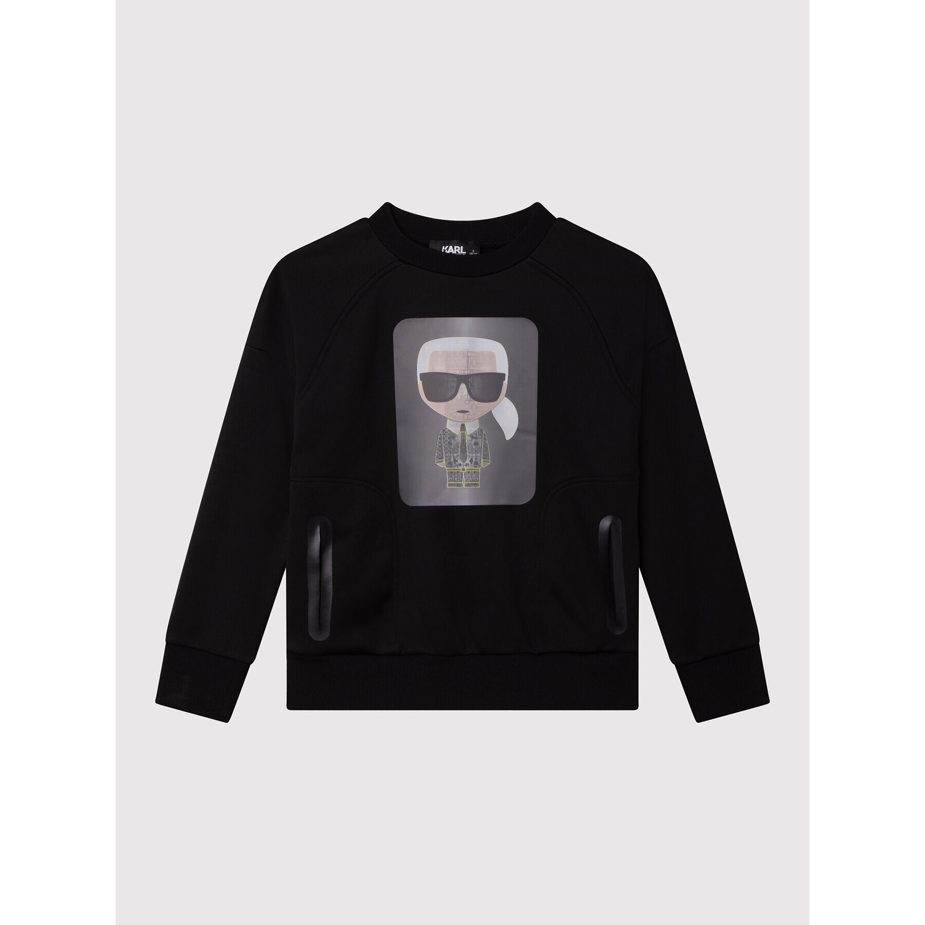 Karl Lagerfeld Kids Суитшърт Z25375 S Черен Regular Fit - Pepit.bg