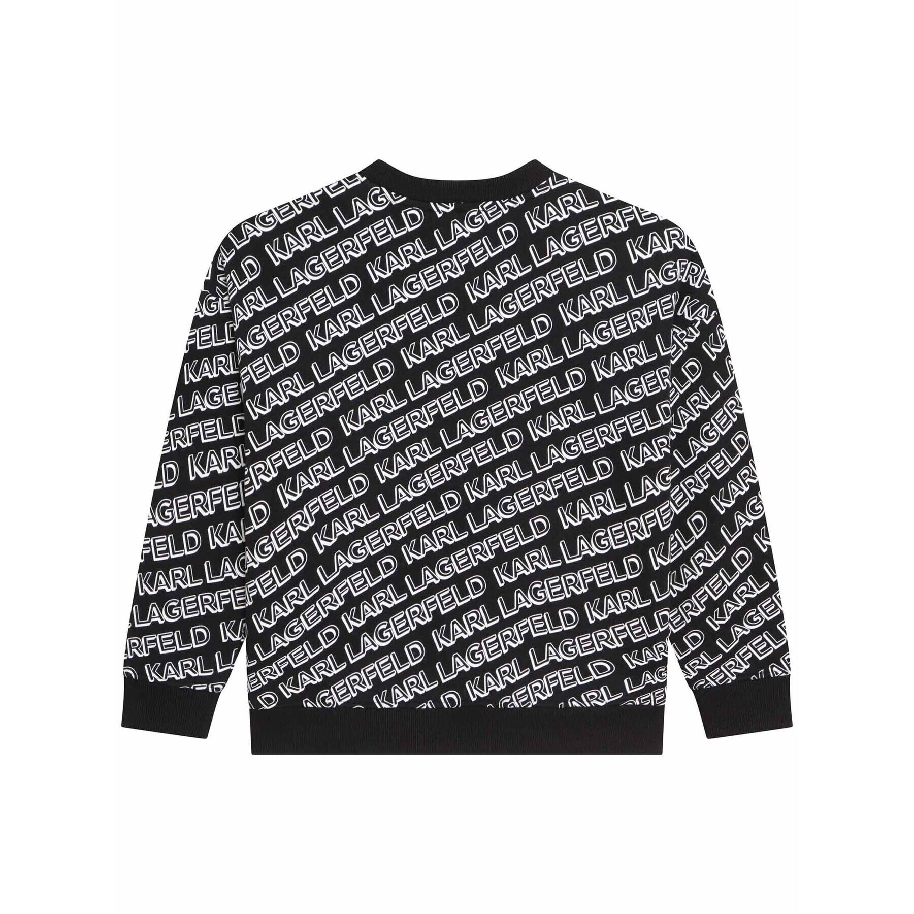 Karl Lagerfeld Kids Суитшърт Z25403 D Черен Regular Fit - Pepit.bg