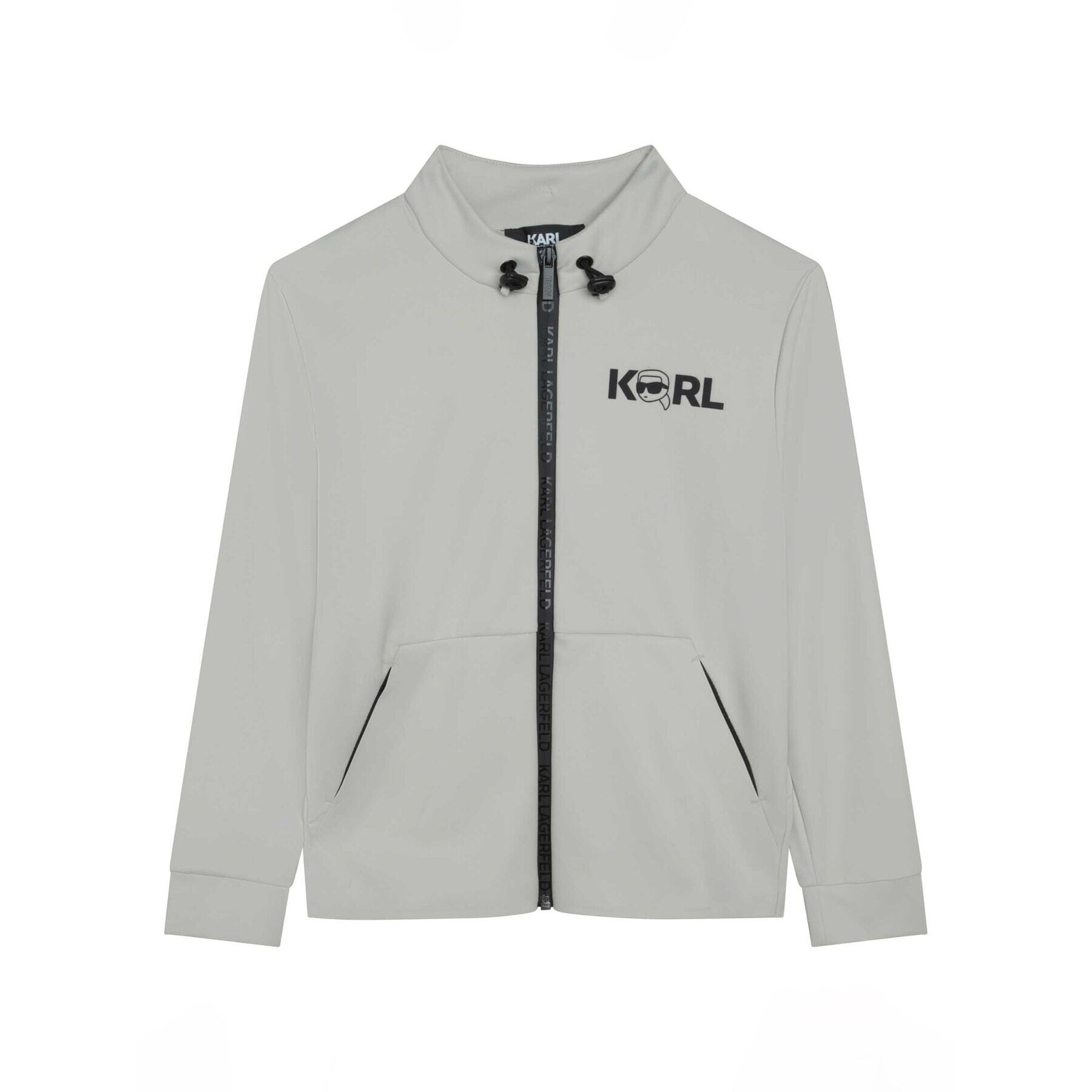 Karl Lagerfeld Kids Суитшърт Z25408 S Сив Regular Fit - Pepit.bg