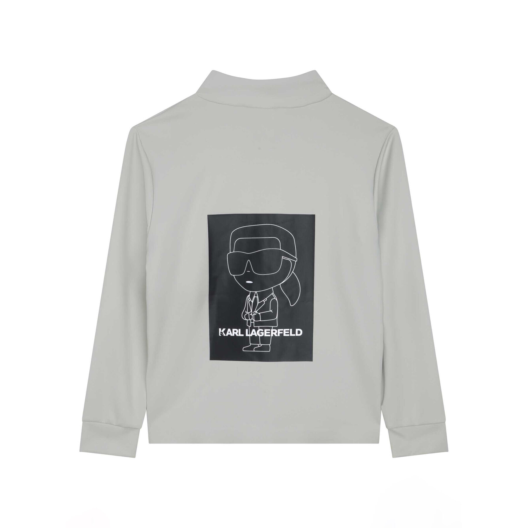 Karl Lagerfeld Kids Суитшърт Z25408 S Сив Regular Fit - Pepit.bg