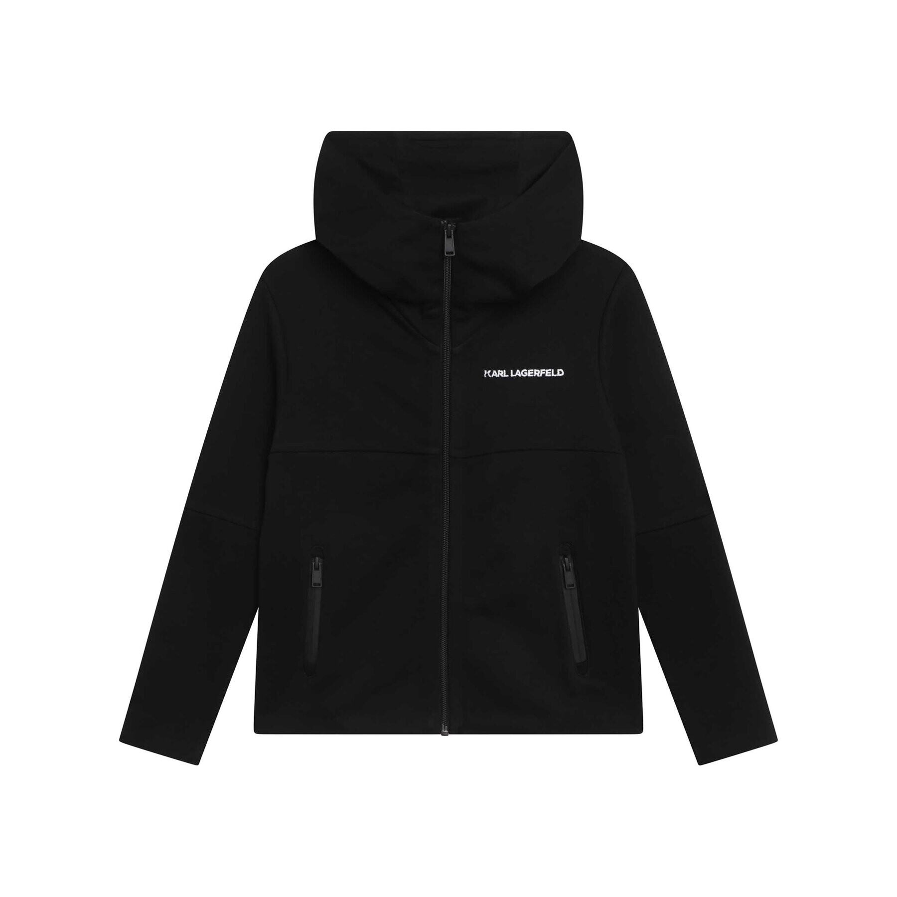 Karl Lagerfeld Kids Суитшърт Z25409 S Черен Regular Fit - Pepit.bg