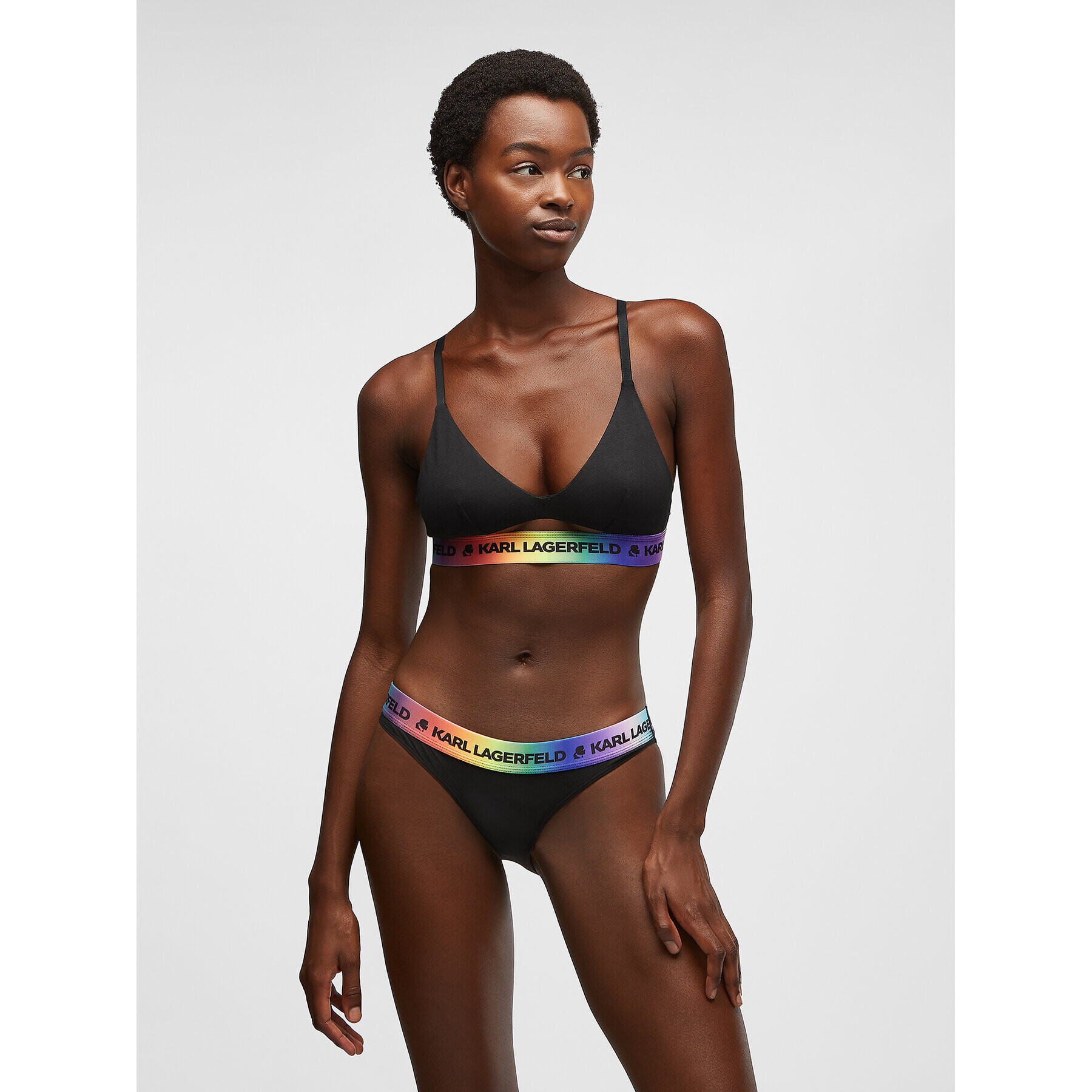 KARL LAGERFELD Сутиен бралет Pride 225W2117 Черен - Pepit.bg