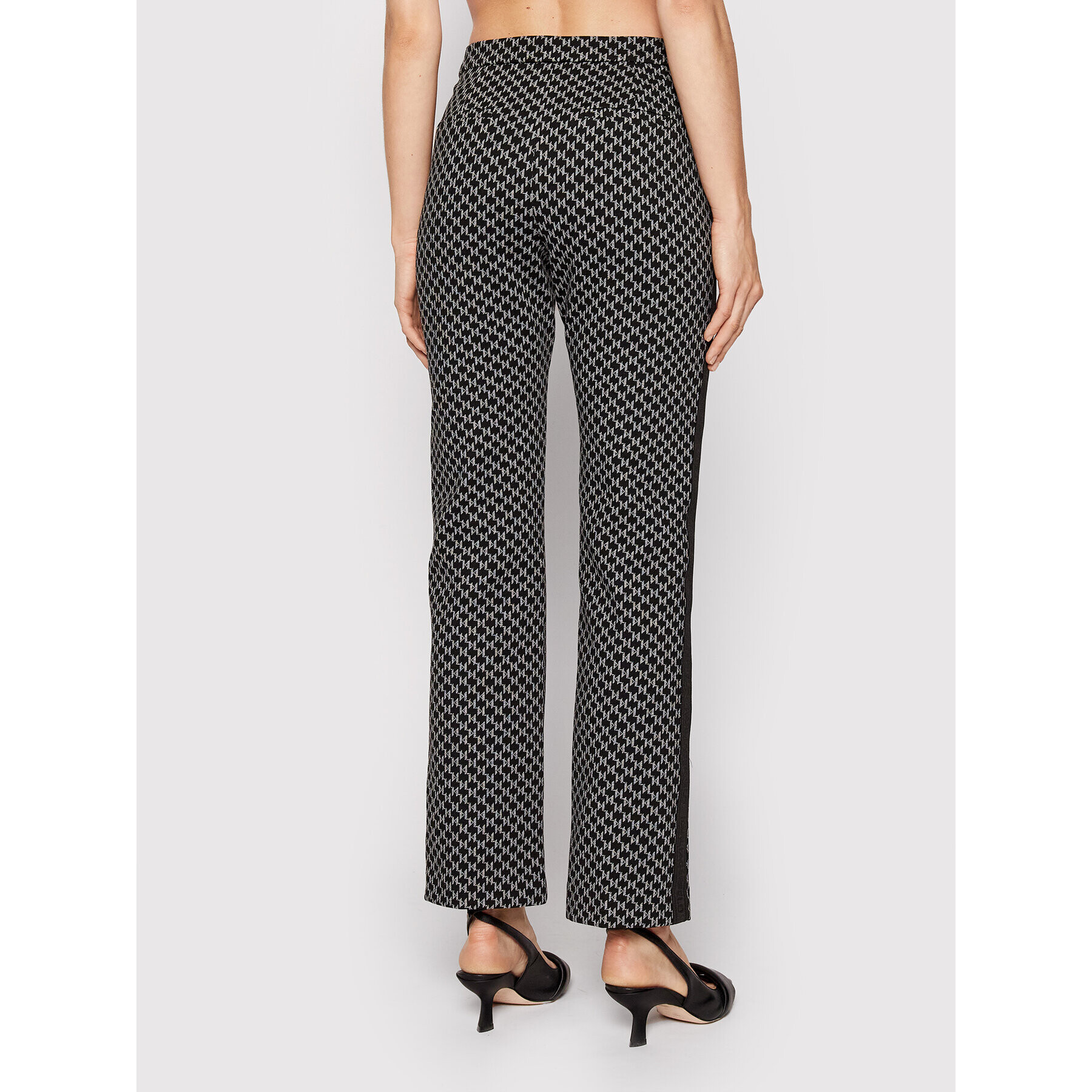 KARL LAGERFELD Текстилни панталони 221W1005 Черен Bootcut Fit - Pepit.bg