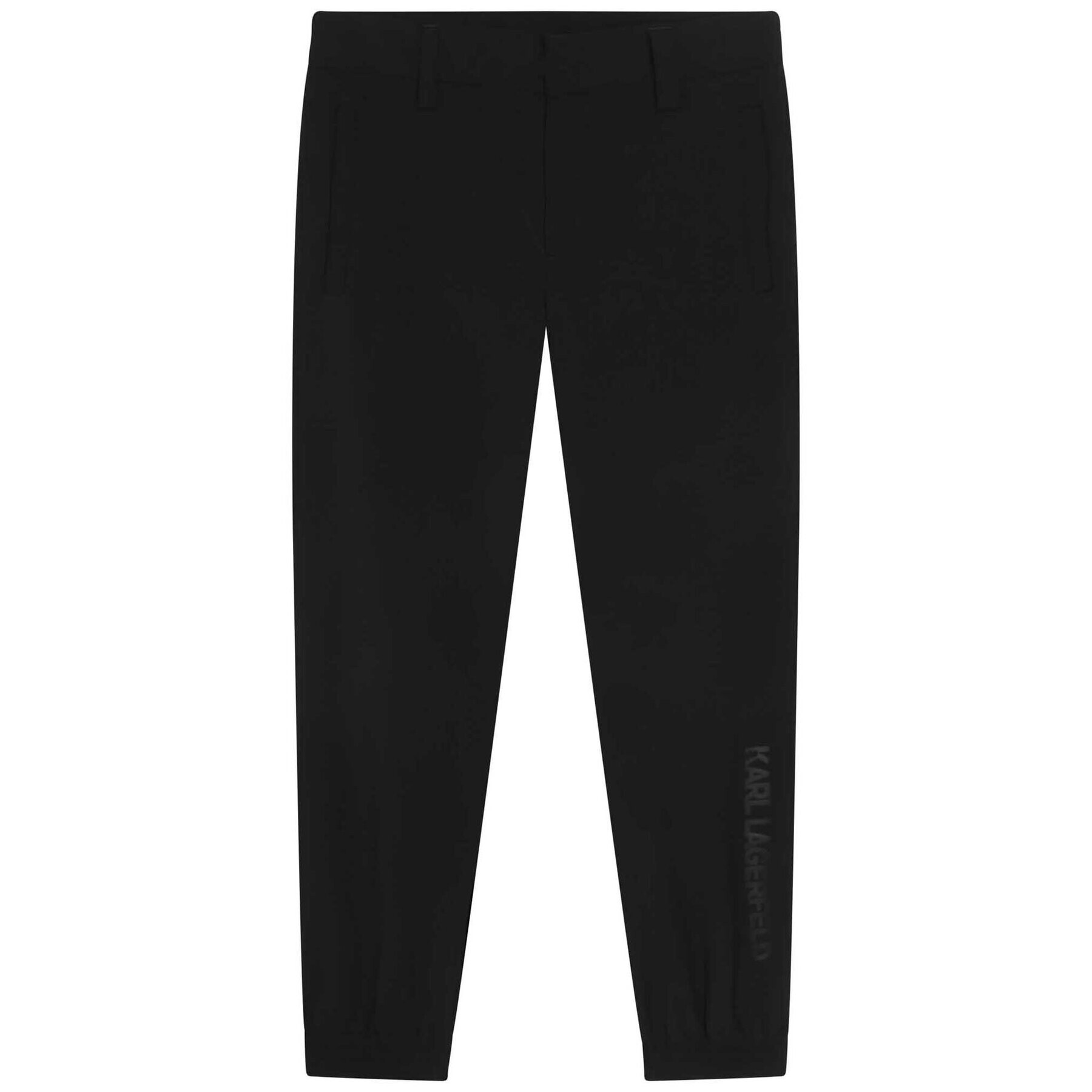 Karl Lagerfeld Kids Текстилни панталони Z24152 D Черен Regular Fit - Pepit.bg