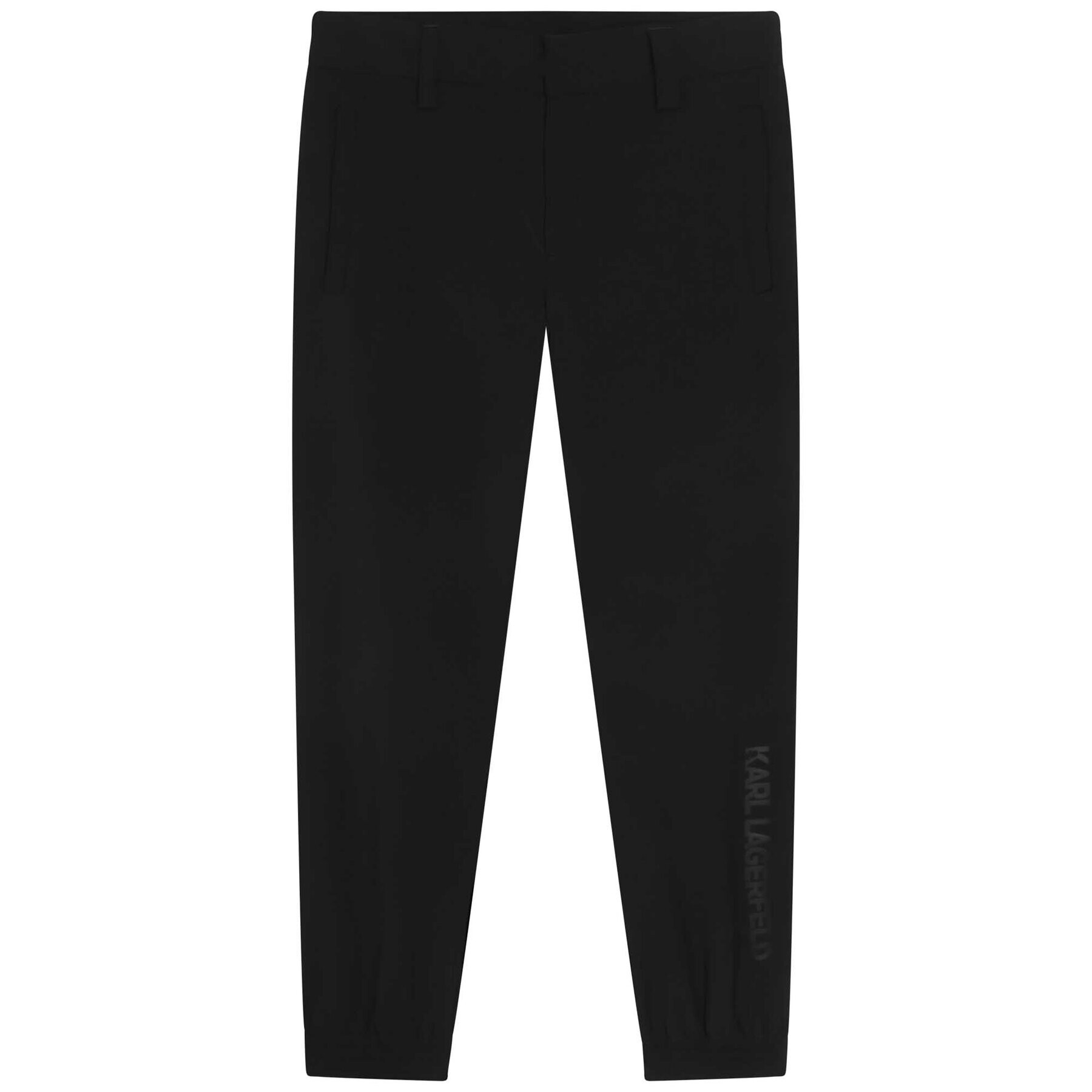 Karl Lagerfeld Kids Текстилни панталони Z24152 S Черен Regular Fit - Pepit.bg