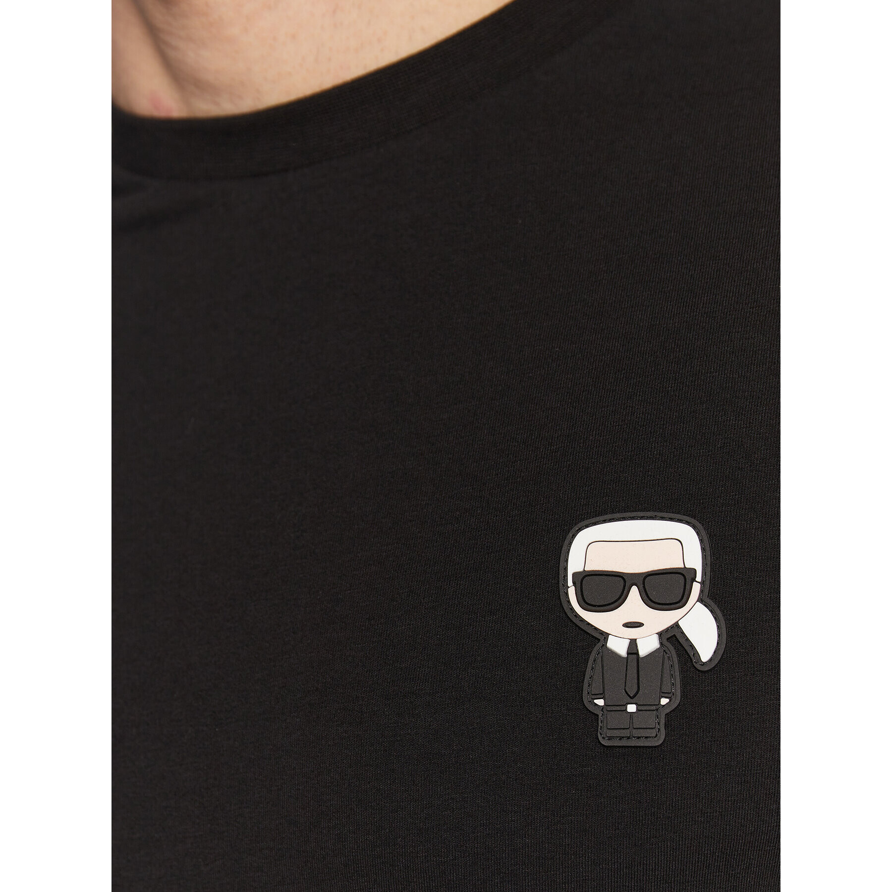 KARL LAGERFELD Тениска с дълъг ръкав 755005 524221 Черен Regular Fit - Pepit.bg