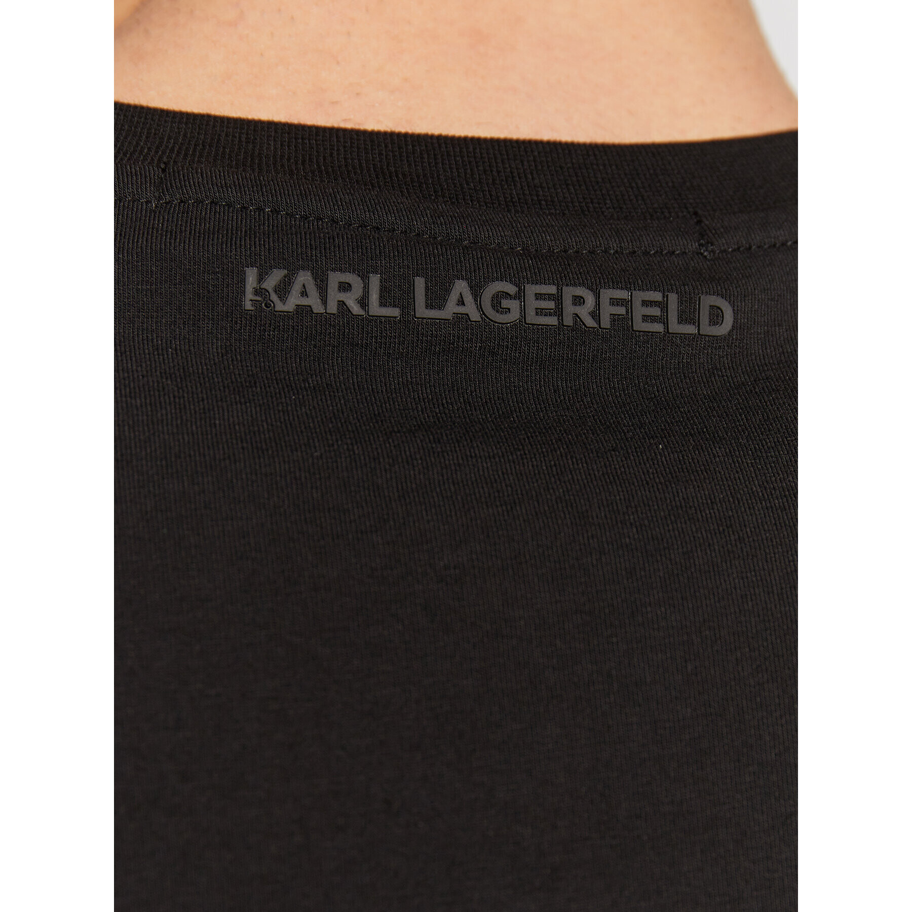 KARL LAGERFELD Тениска с дълъг ръкав 755005 524221 Черен Regular Fit - Pepit.bg