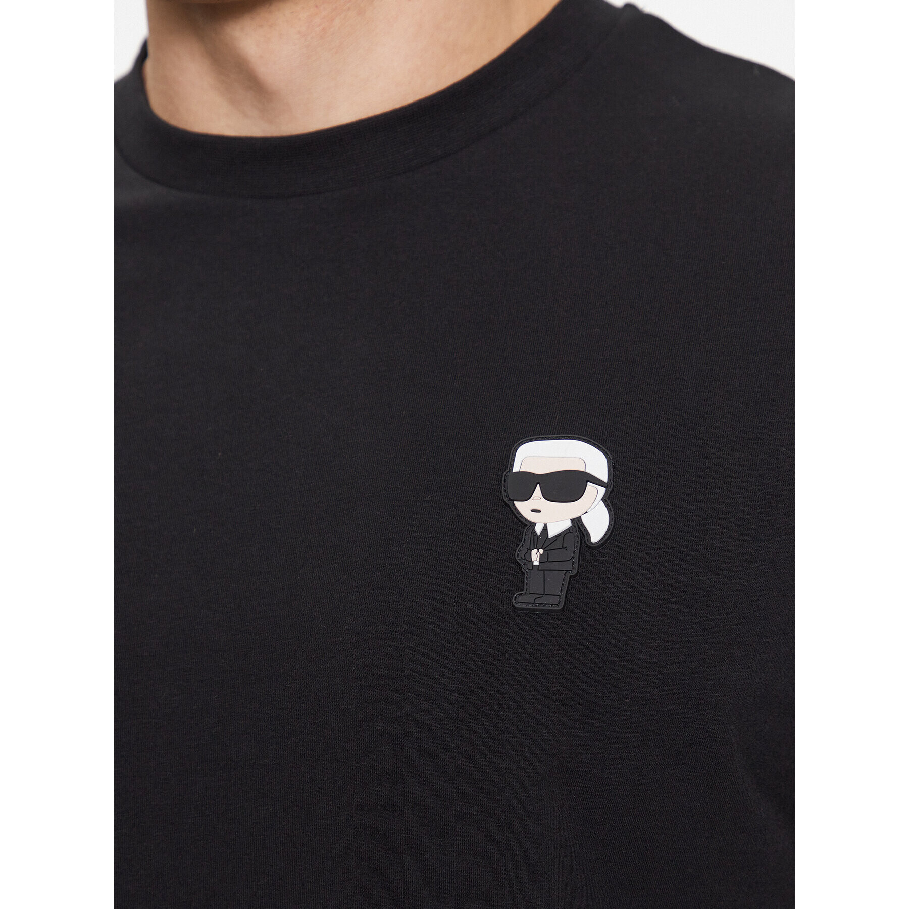 KARL LAGERFELD Тениска с дълъг ръкав 755005 534221 Черен Regular Fit - Pepit.bg