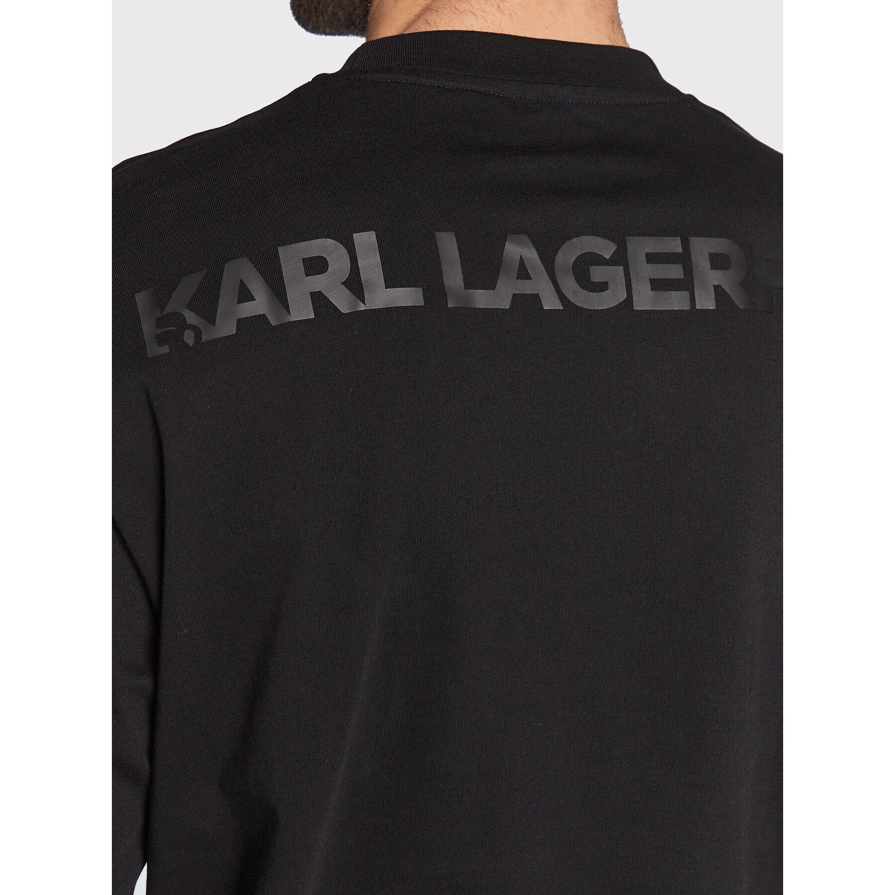 KARL LAGERFELD Тениска с дълъг ръкав 755229 524224 Черен Regular Fit - Pepit.bg