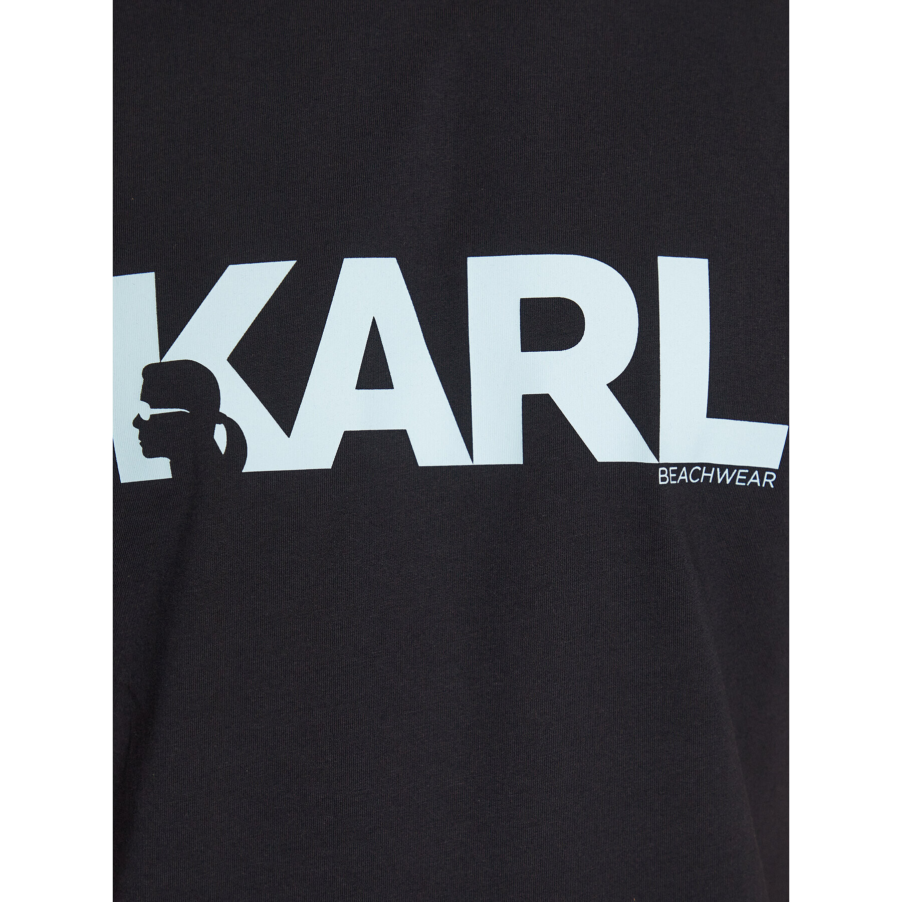 KARL LAGERFELD Тишърт 230M2211 Черен Regular Fit - Pepit.bg