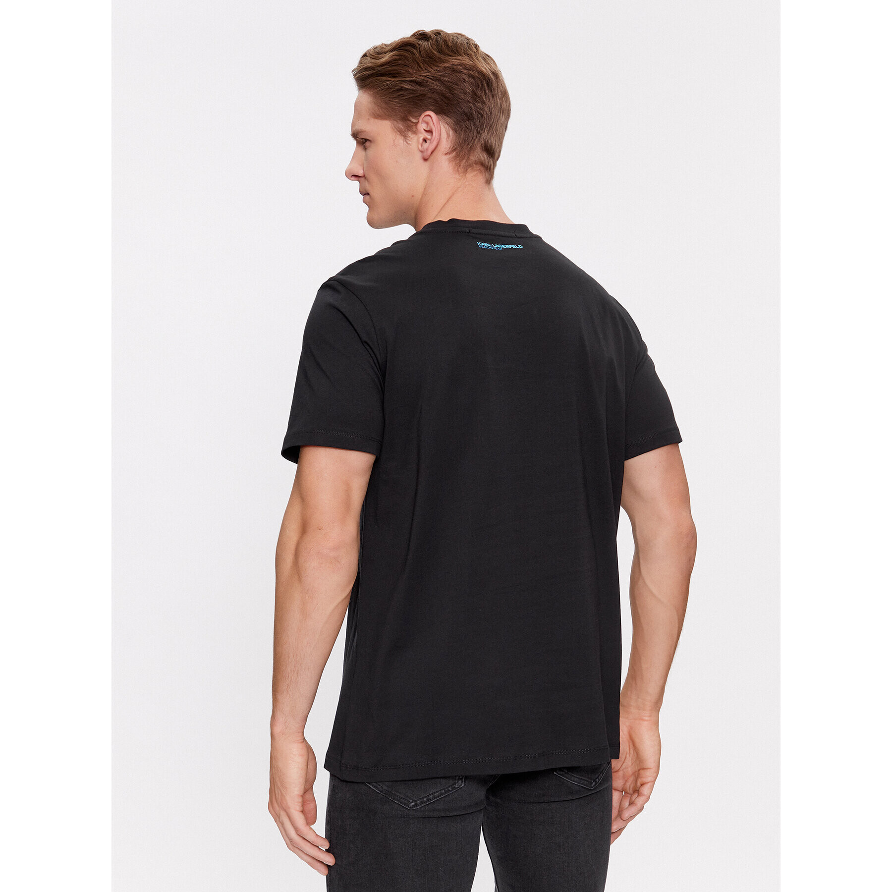 KARL LAGERFELD Тишърт 240M2204 Черен Regular Fit - Pepit.bg