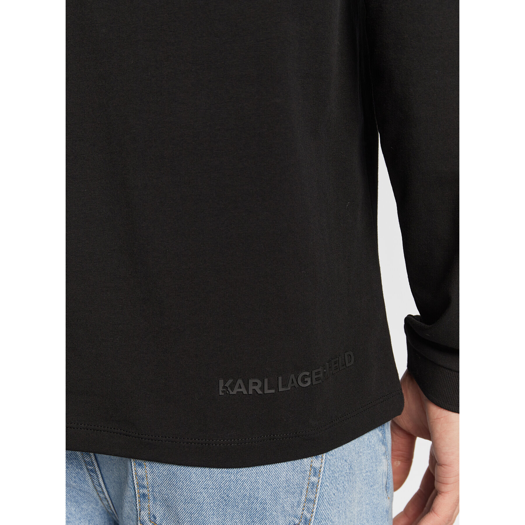 KARL LAGERFELD Тишърт 755007 524221 Черен Regular Fit - Pepit.bg