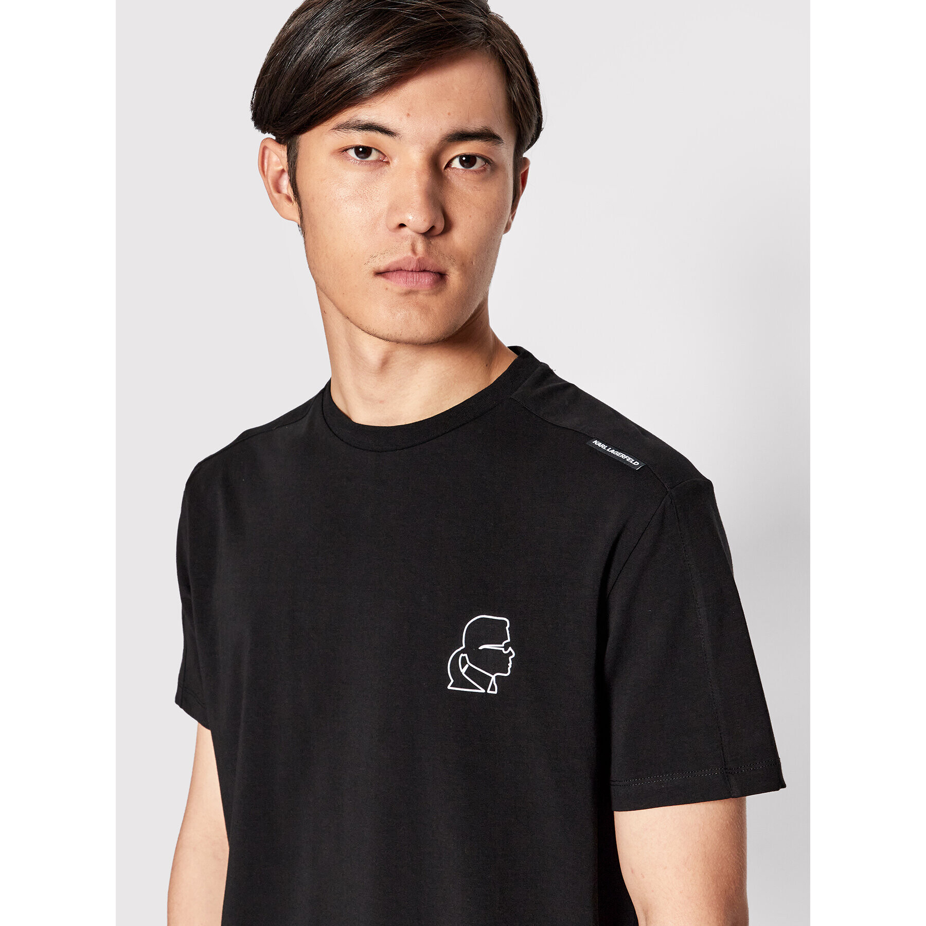 KARL LAGERFELD Тишърт 755023 521221 Черен Regular Fit - Pepit.bg