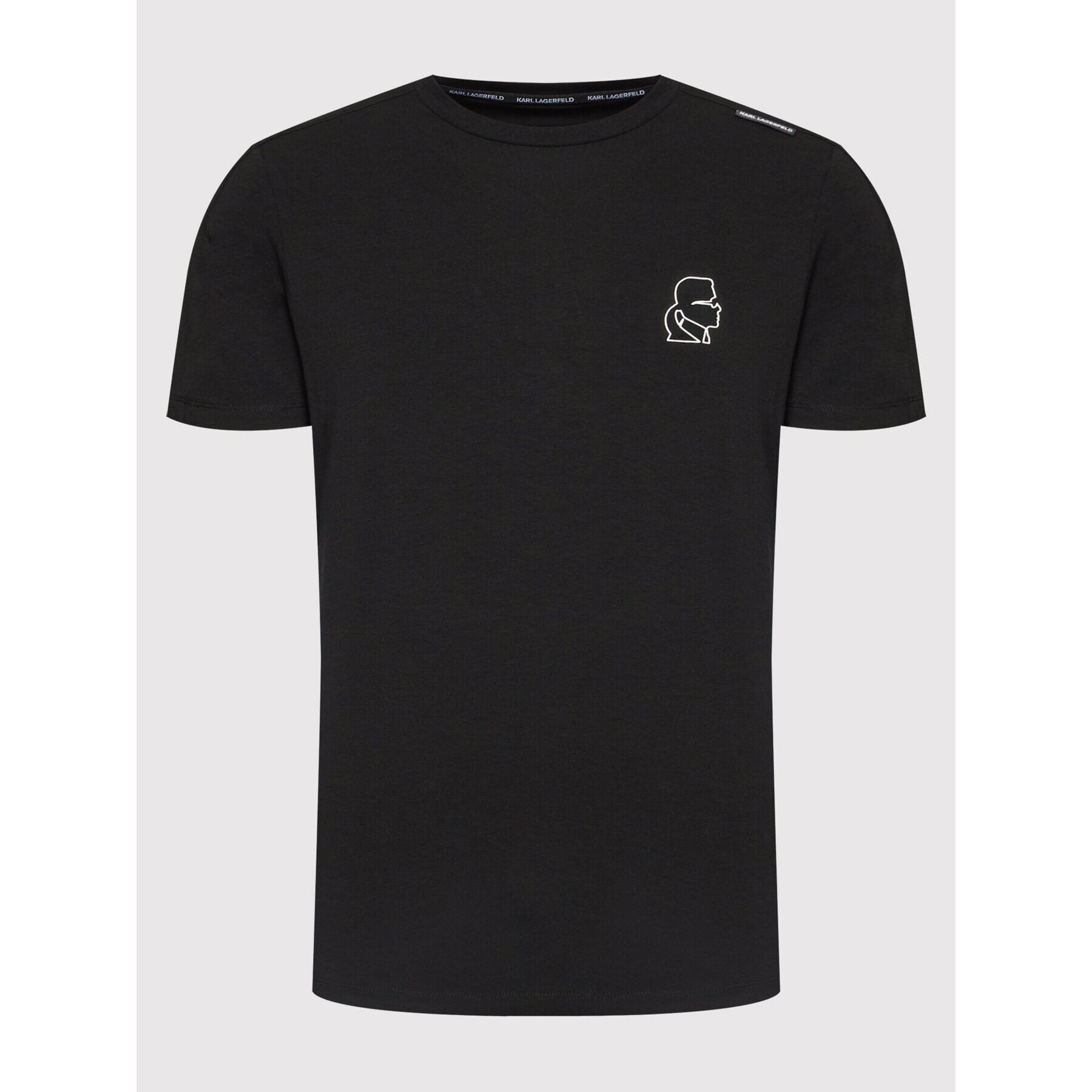 KARL LAGERFELD Тишърт 755023 521221 Черен Regular Fit - Pepit.bg