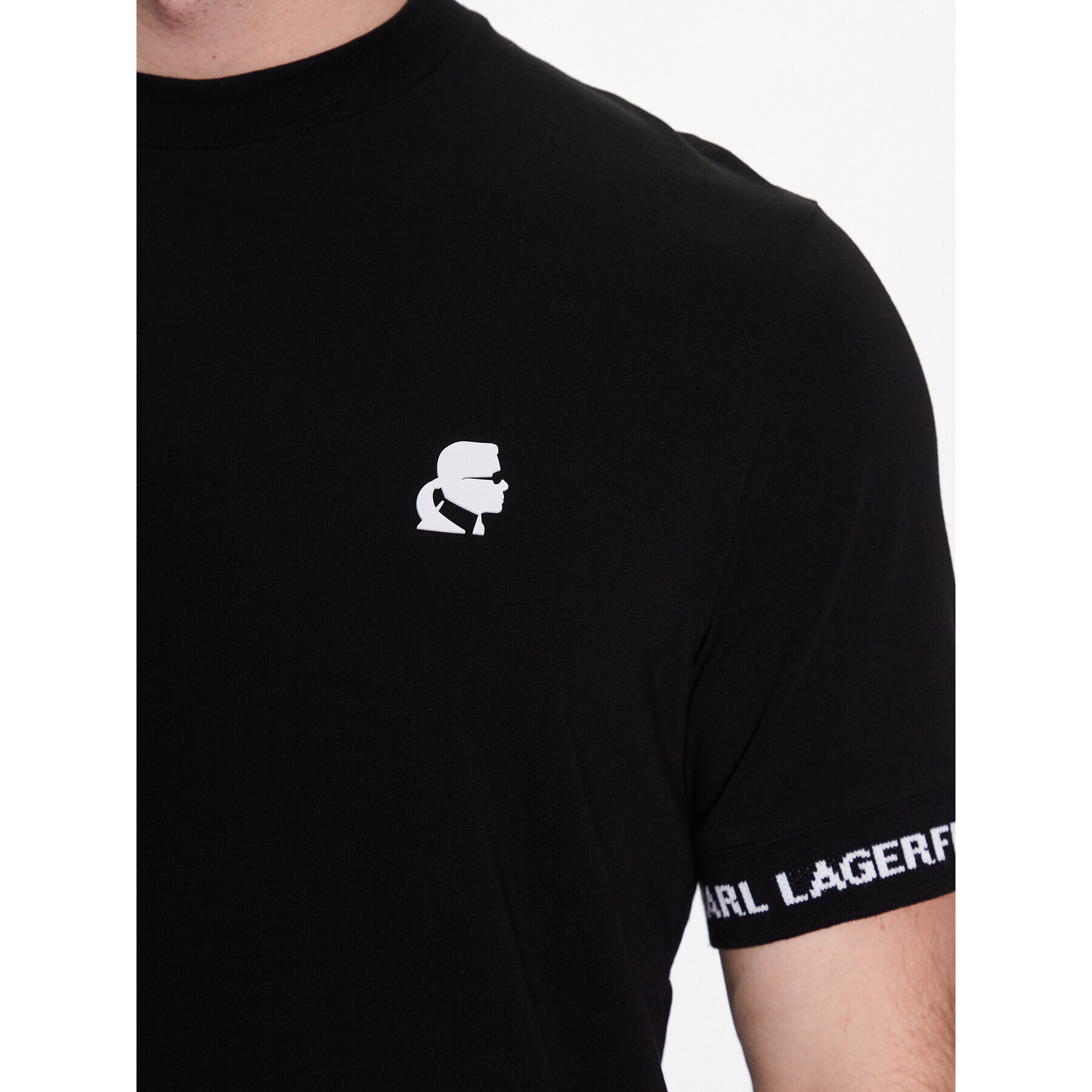 KARL LAGERFELD Тишърт 755023 532221 Черен Regular Fit - Pepit.bg