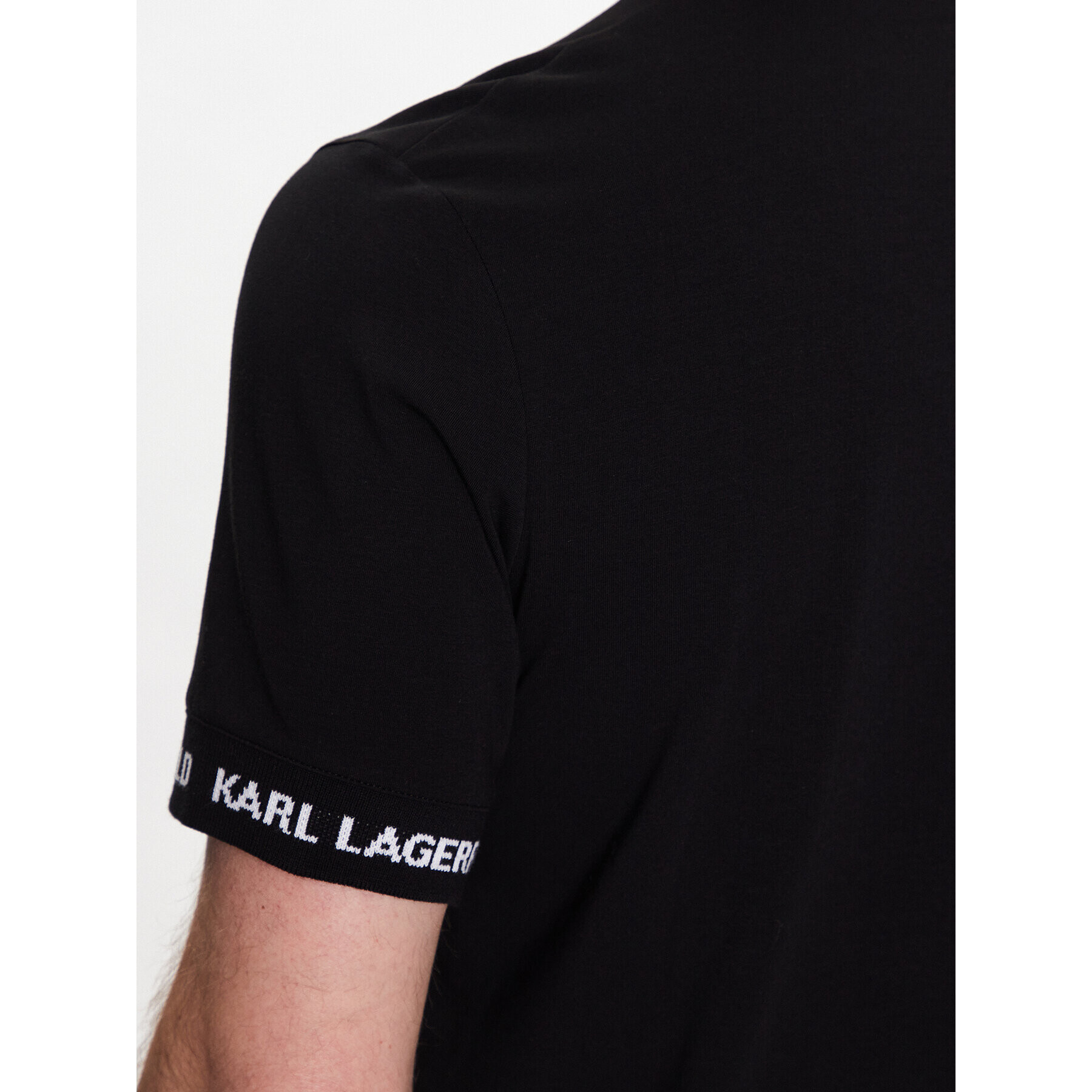 KARL LAGERFELD Тишърт 755023 532221 Черен Regular Fit - Pepit.bg