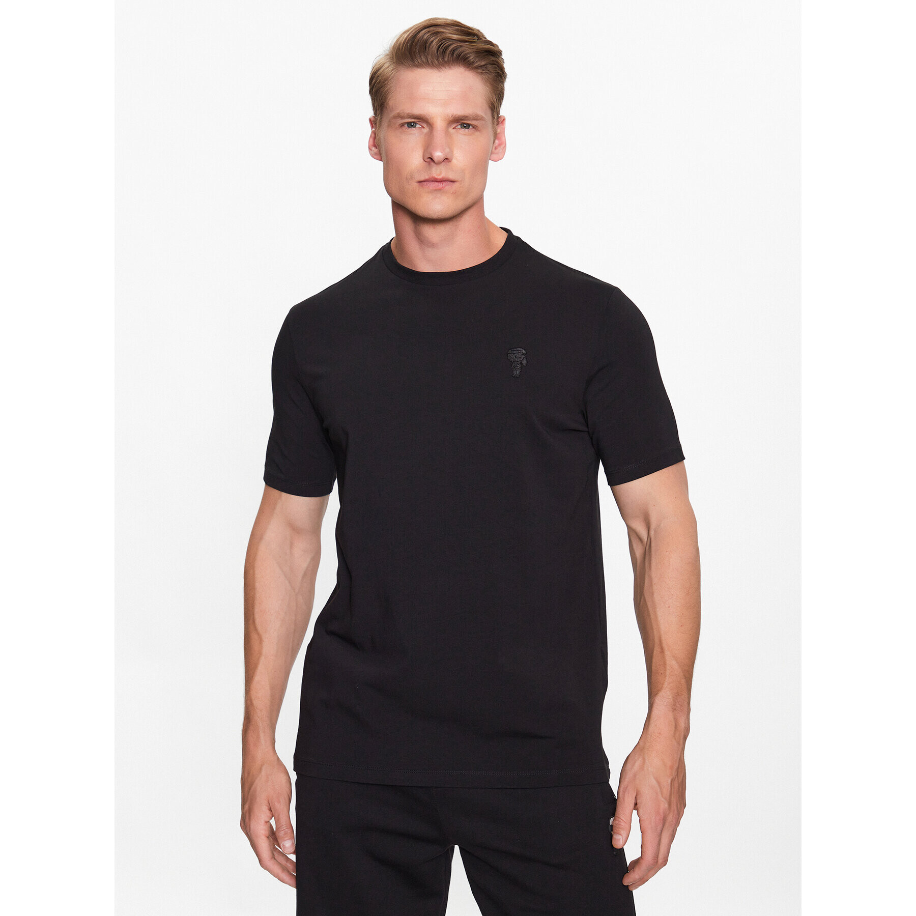 KARL LAGERFELD Тишърт 755024 532221 Черен Regular Fit - Pepit.bg