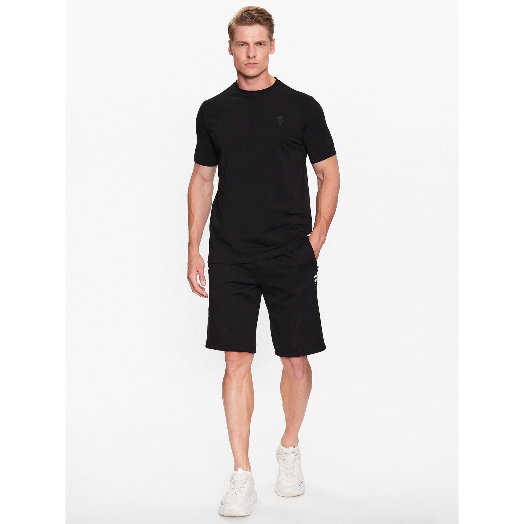 KARL LAGERFELD Тишърт 755024 532221 Черен Regular Fit - Pepit.bg