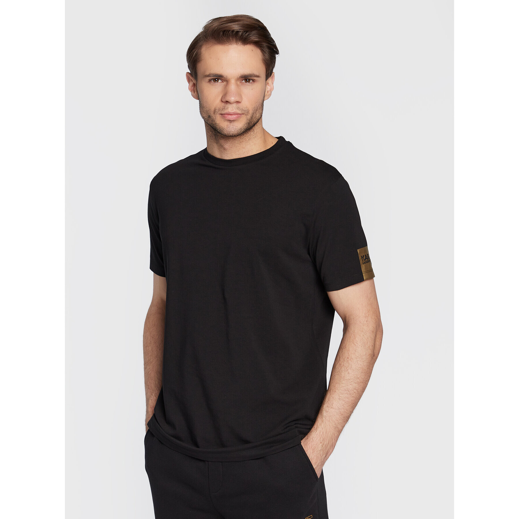 KARL LAGERFELD Тишърт 755025 524221 Черен Regular Fit - Pepit.bg