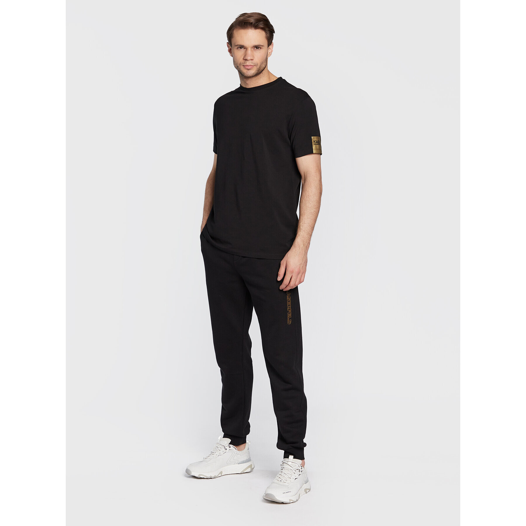 KARL LAGERFELD Тишърт 755025 524221 Черен Regular Fit - Pepit.bg