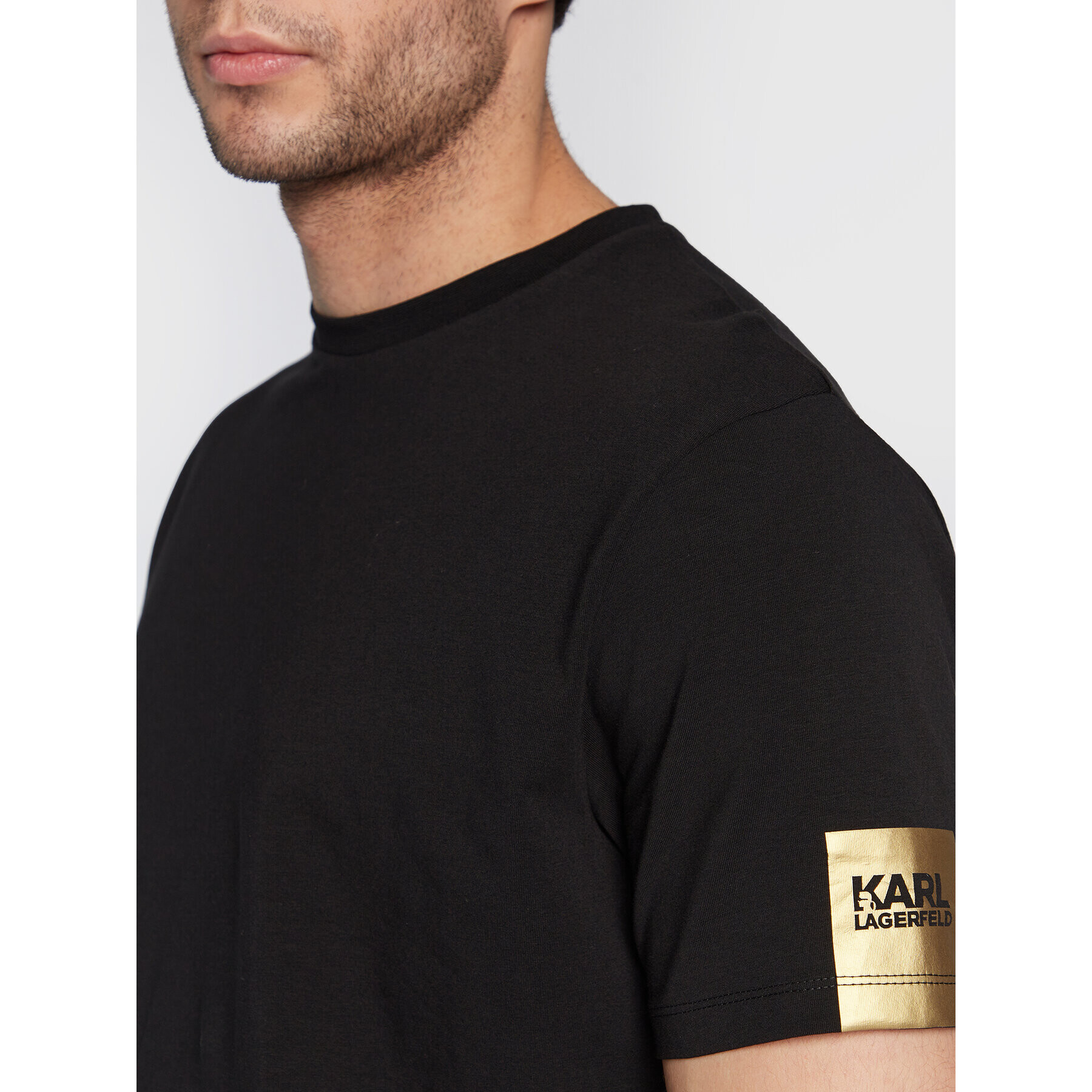 KARL LAGERFELD Тишърт 755025 524221 Черен Regular Fit - Pepit.bg