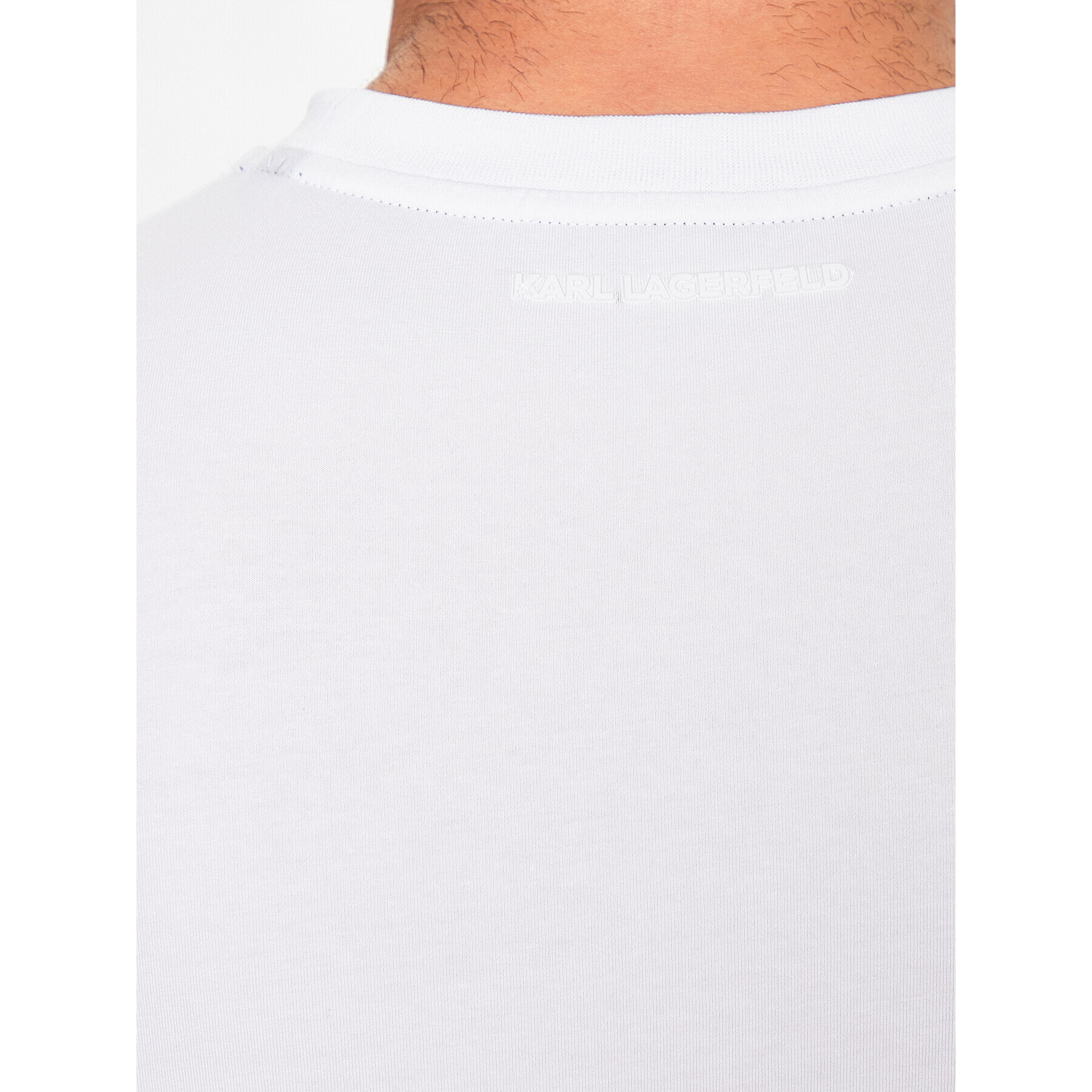 KARL LAGERFELD Тишърт 755026 532221 Бял Regular Fit - Pepit.bg