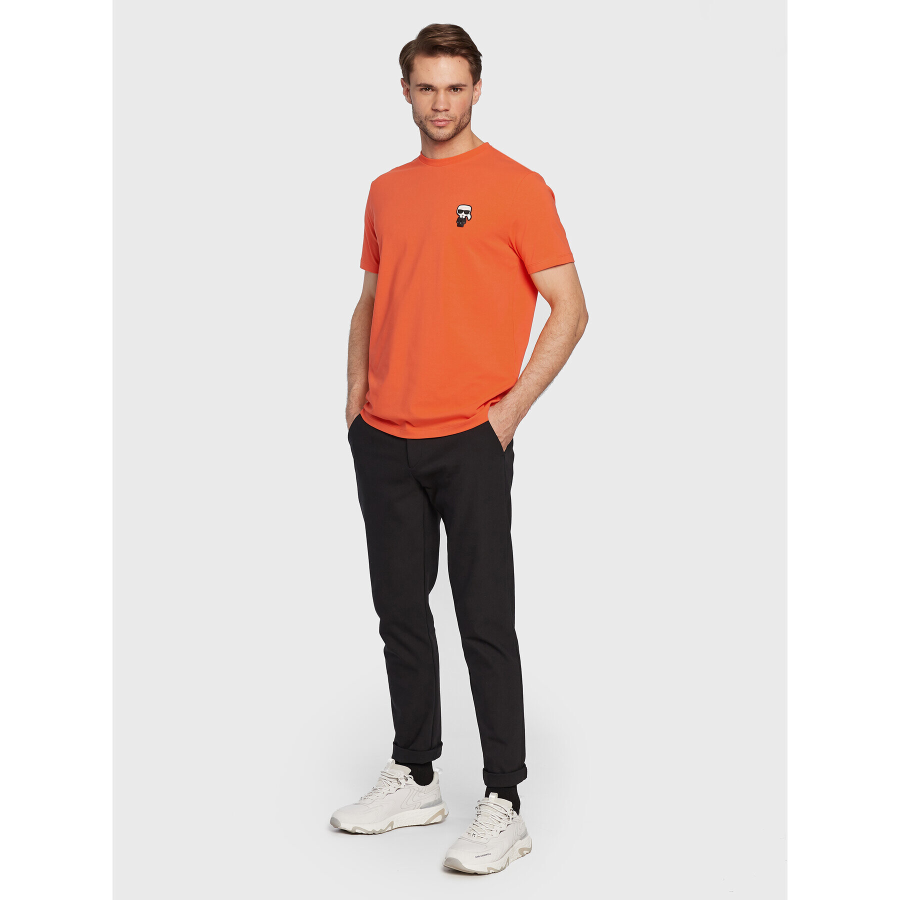 KARL LAGERFELD Тишърт 755027 524221 Оранжев Regular Fit - Pepit.bg