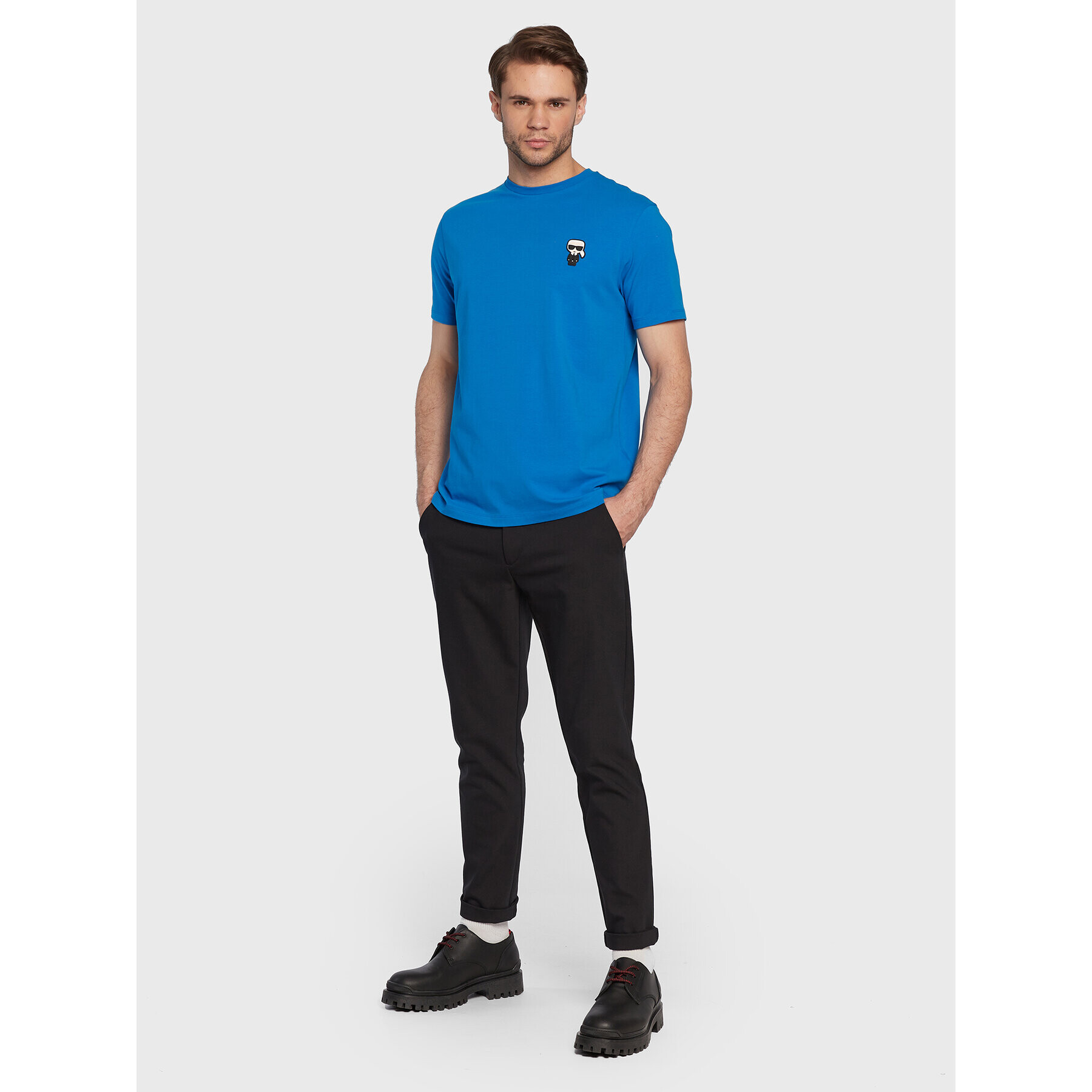 KARL LAGERFELD Тишърт 755027 524221 Син Regular Fit - Pepit.bg