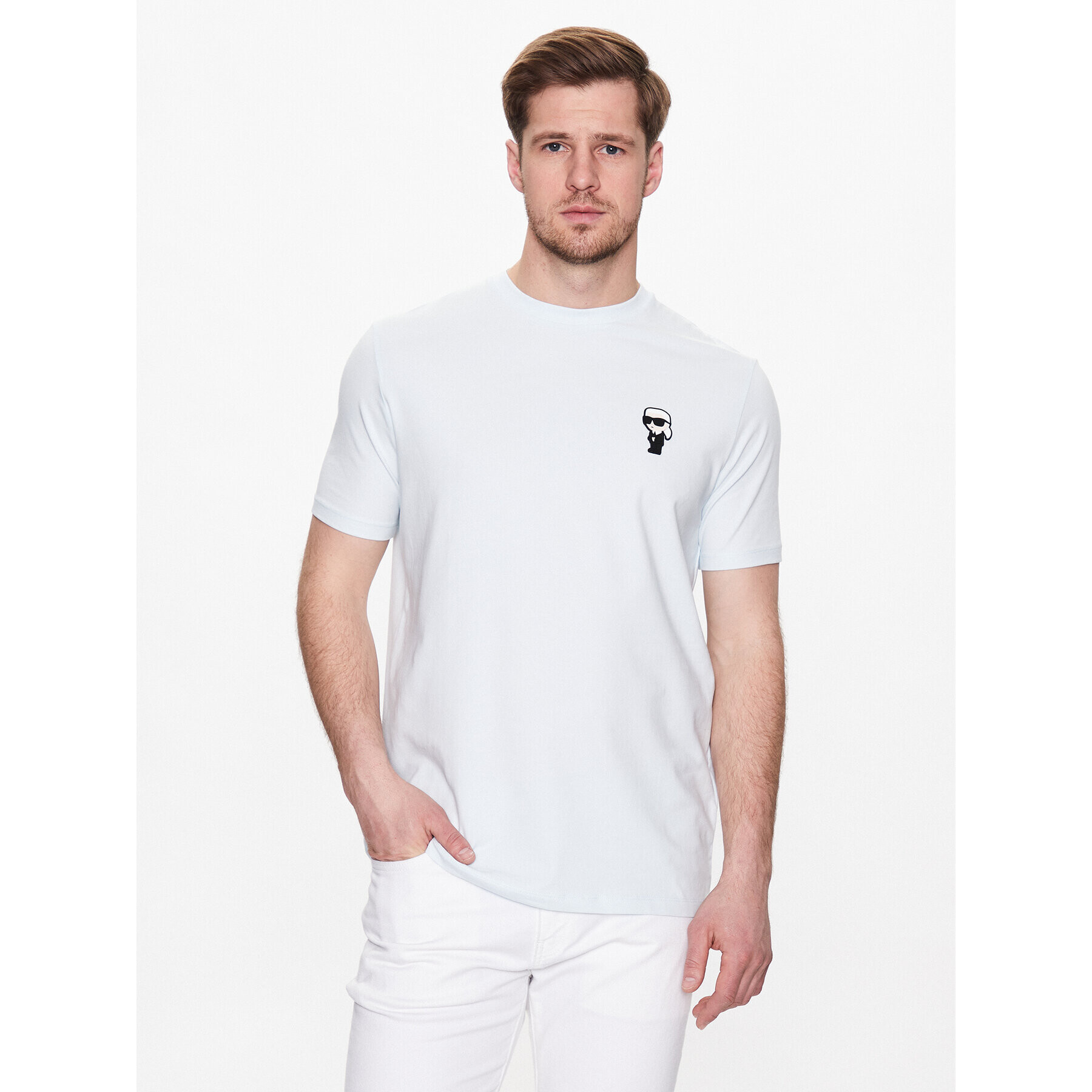 KARL LAGERFELD Тишърт 755027 532221 Син Regular Fit - Pepit.bg