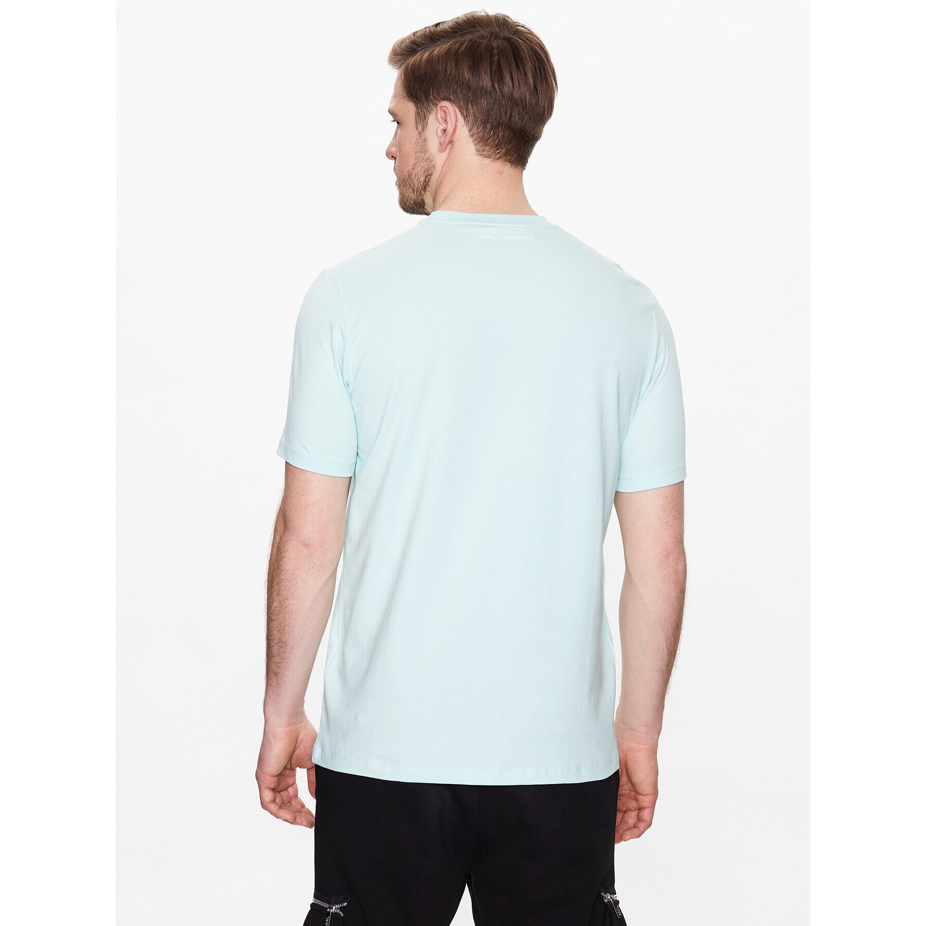 KARL LAGERFELD Тишърт 755027 532221 Зелен Regular Fit - Pepit.bg