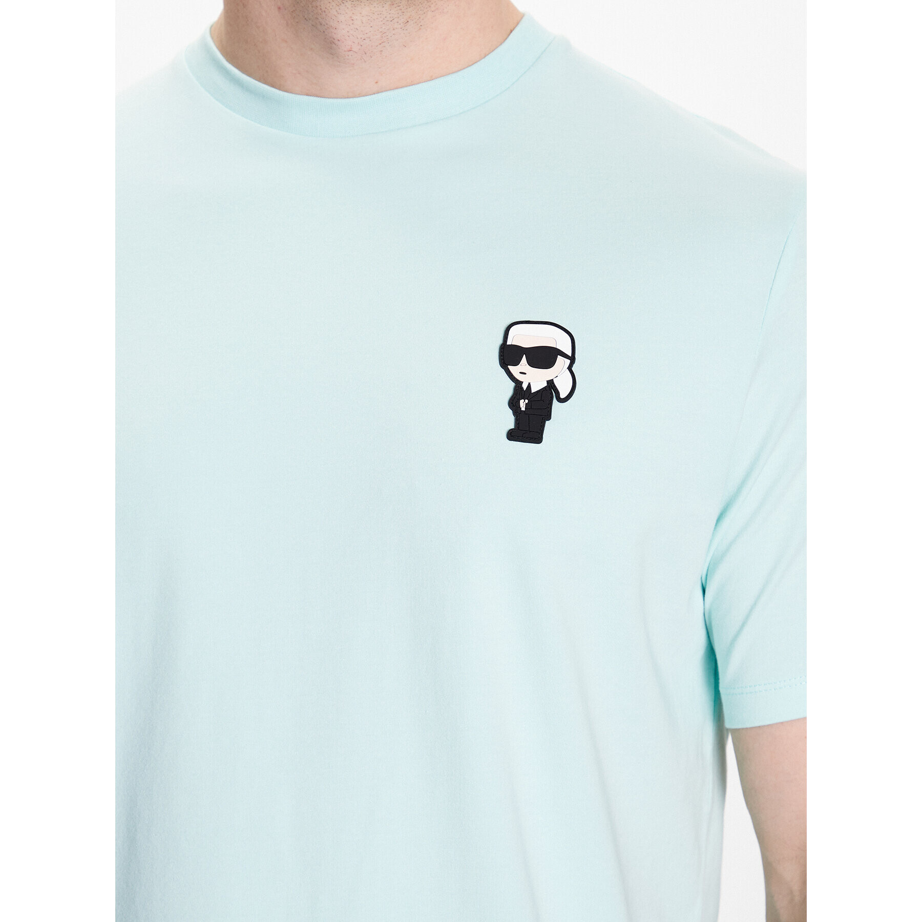 KARL LAGERFELD Тишърт 755027 532221 Зелен Regular Fit - Pepit.bg