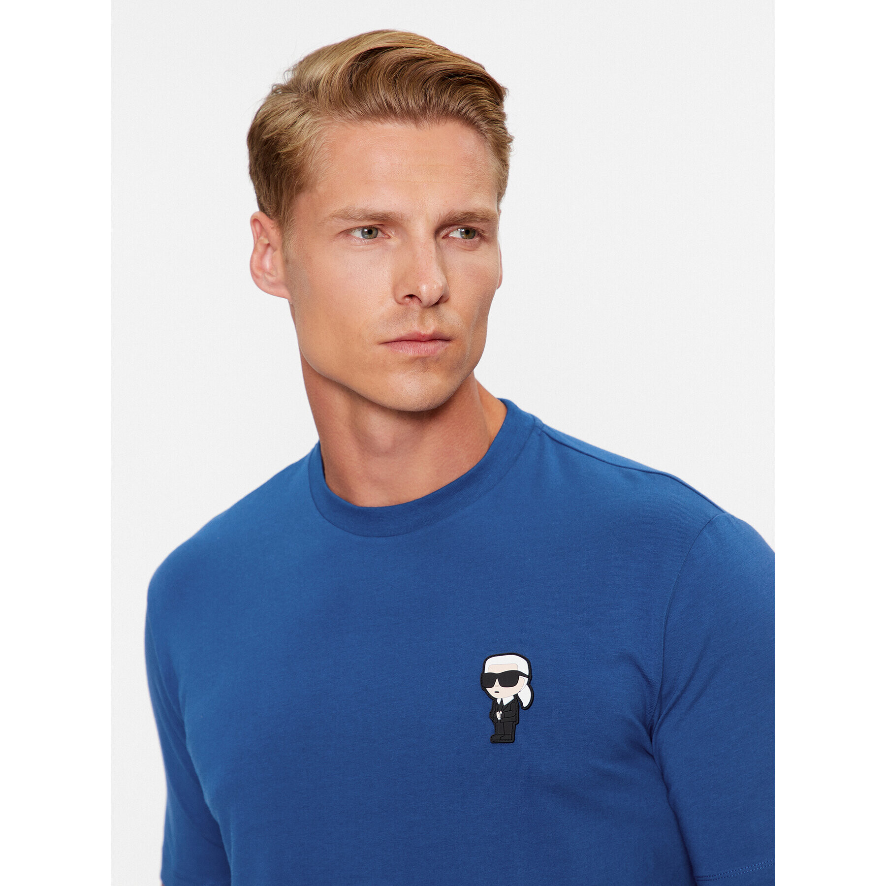 KARL LAGERFELD Тишърт 755027 534221 Тъмносин Regular Fit - Pepit.bg