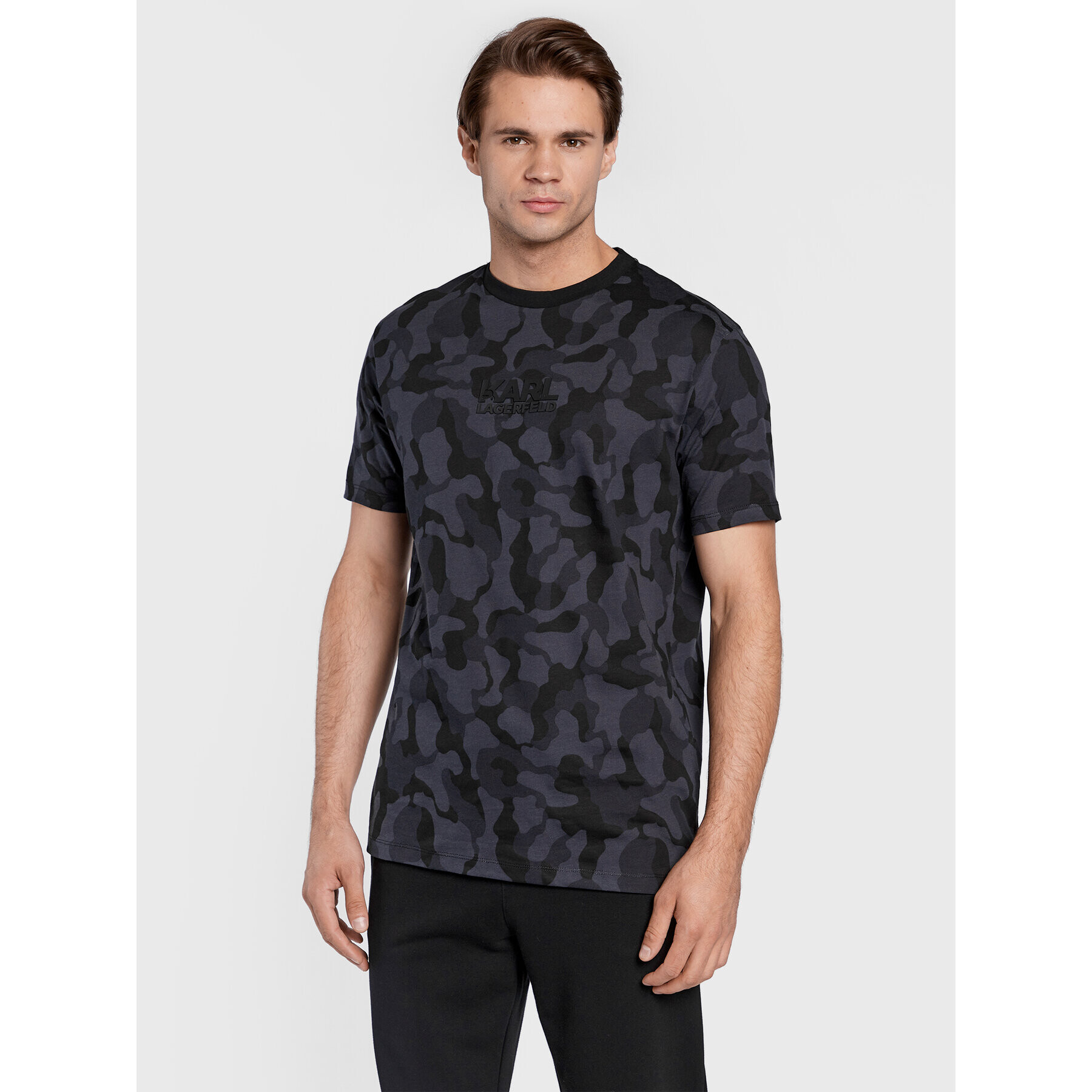 KARL LAGERFELD Тишърт 755035 524224 Черен Regular Fit - Pepit.bg