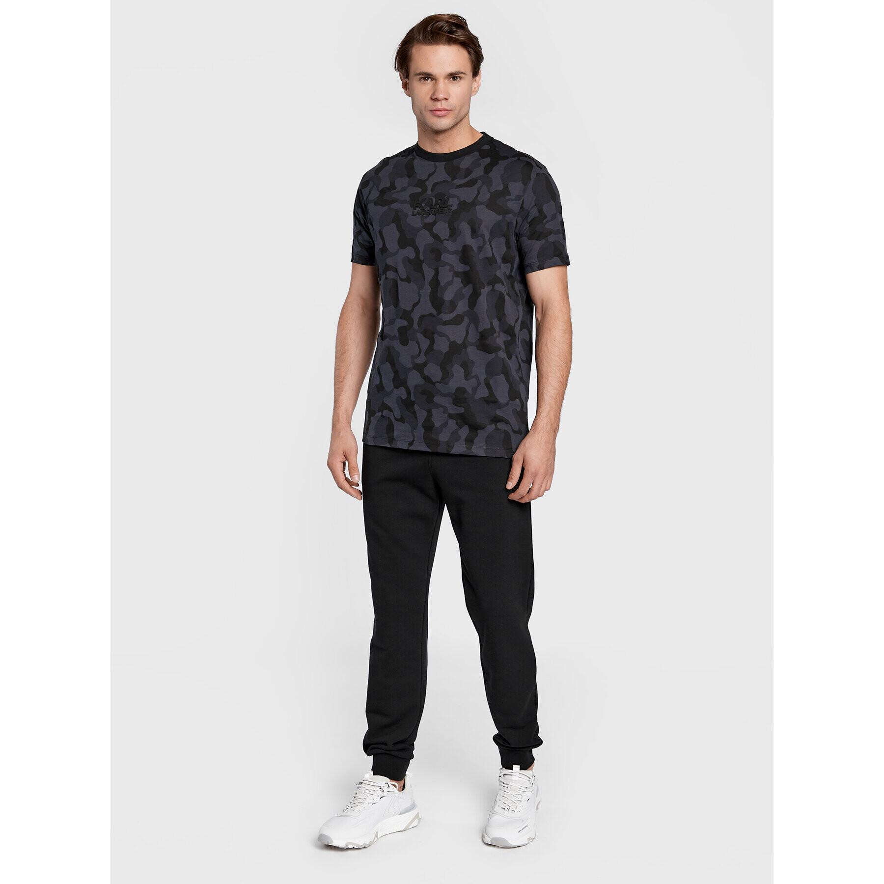 KARL LAGERFELD Тишърт 755035 524224 Черен Regular Fit - Pepit.bg