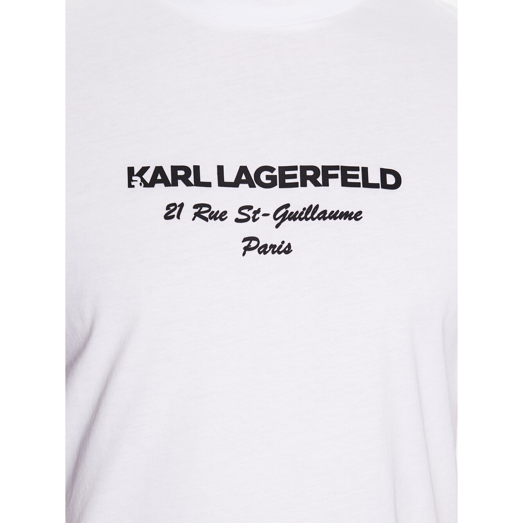 KARL LAGERFELD Тишърт 755035 532224 Бял Regular Fit - Pepit.bg