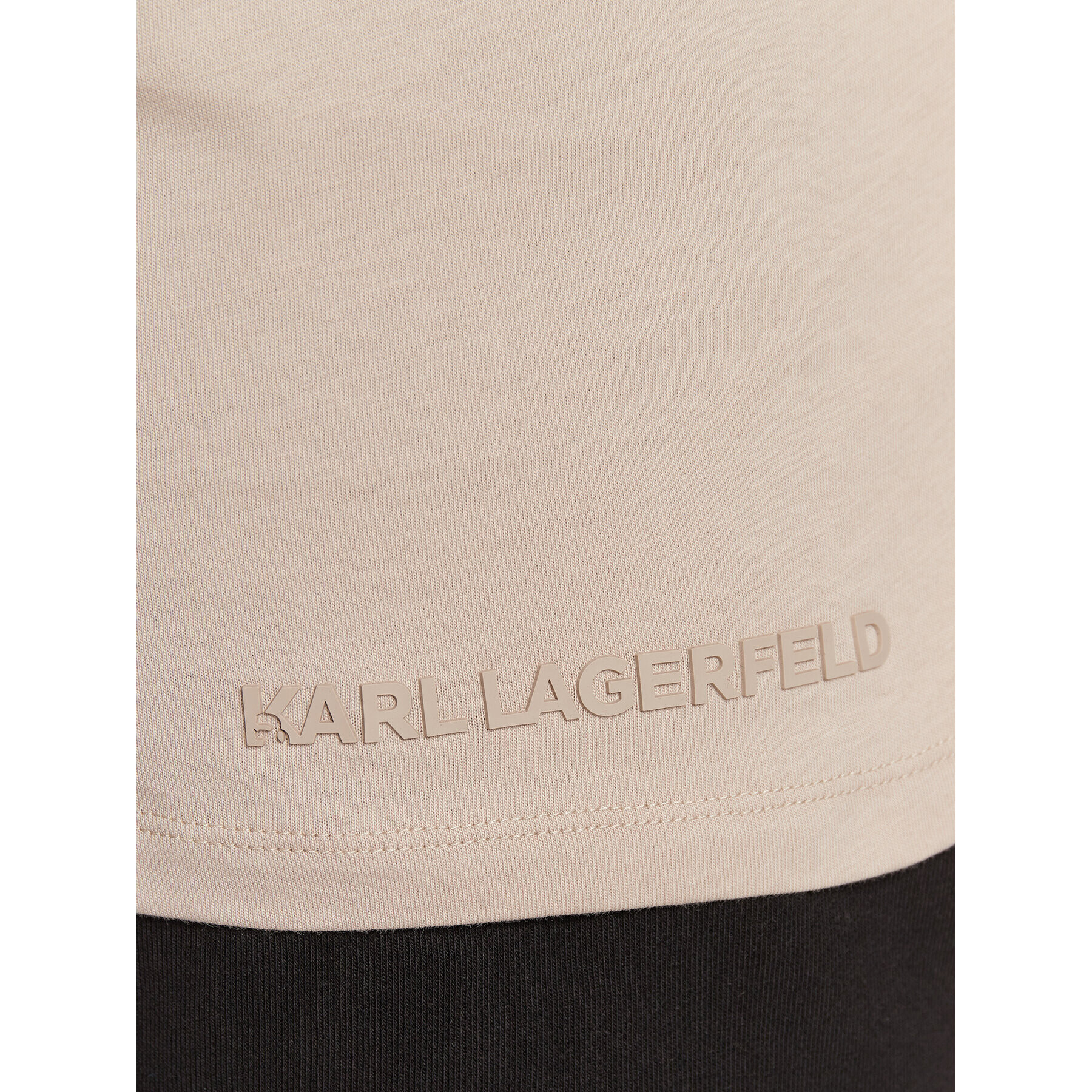 KARL LAGERFELD Тишърт 755042 524225 Бежов Regular Fit - Pepit.bg