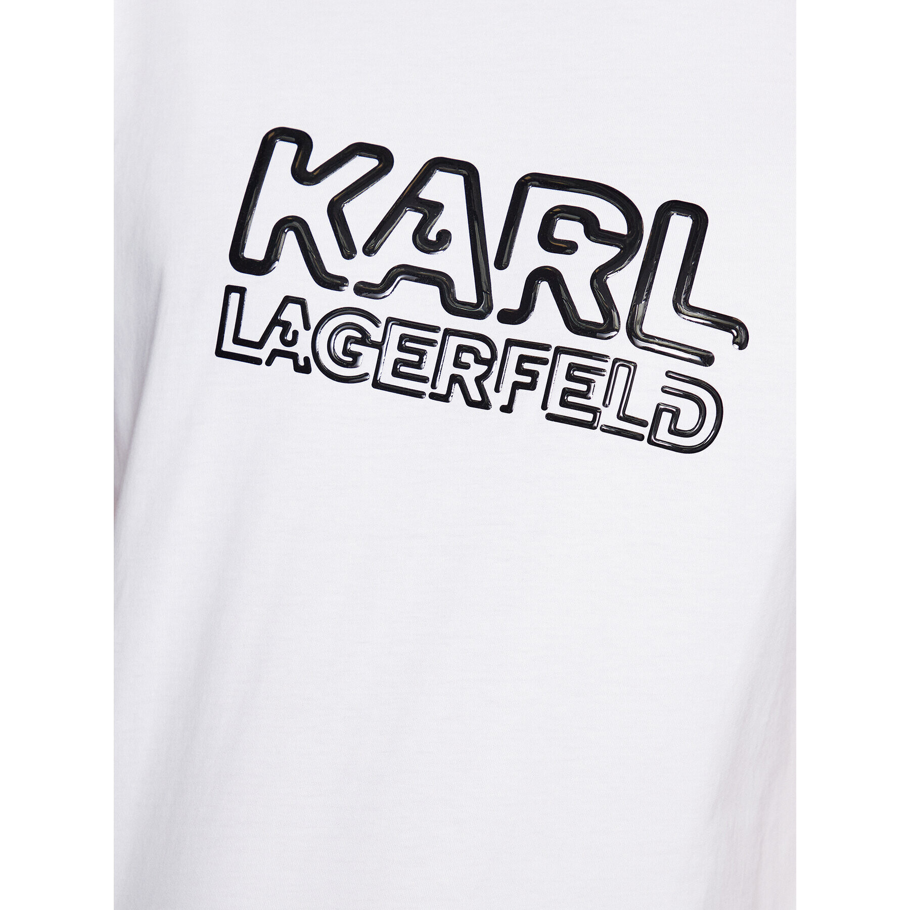 KARL LAGERFELD Тишърт 755048 532225 Бял Regular Fit - Pepit.bg