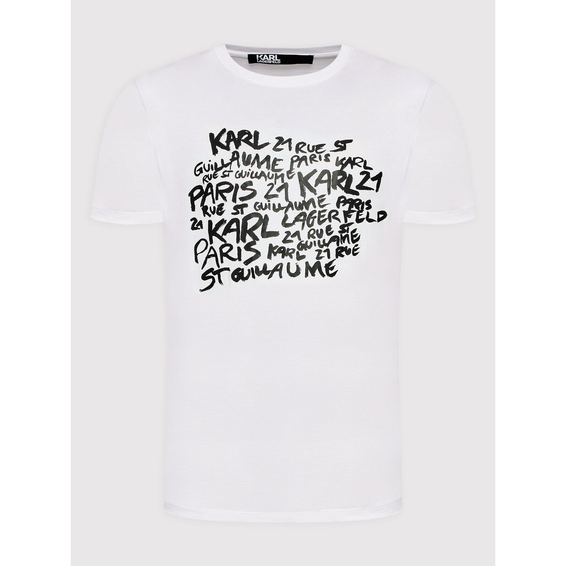 KARL LAGERFELD Тишърт 755049 521224 Бял Regular Fit - Pepit.bg