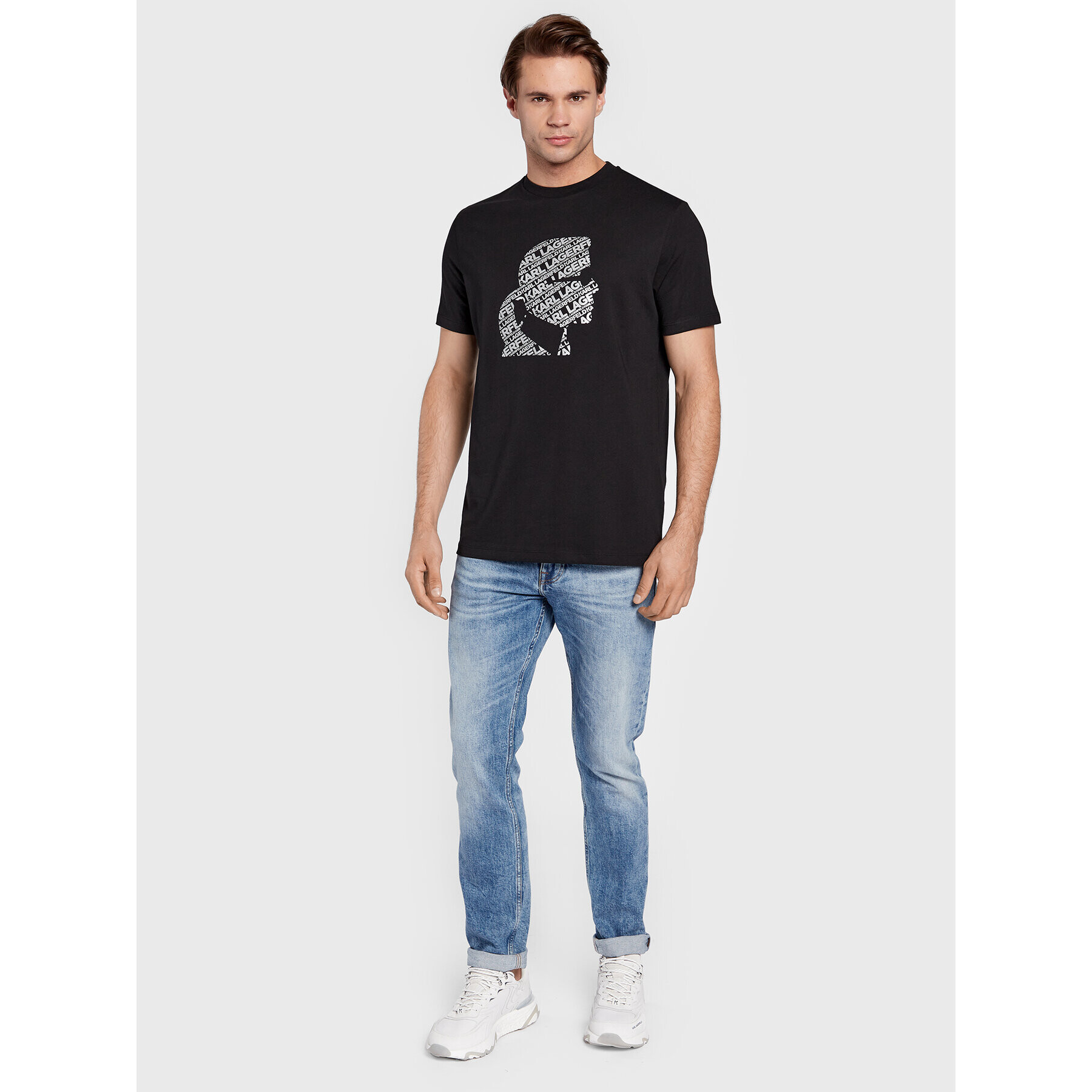 KARL LAGERFELD Тишърт 755053 524224 Черен Regular Fit - Pepit.bg