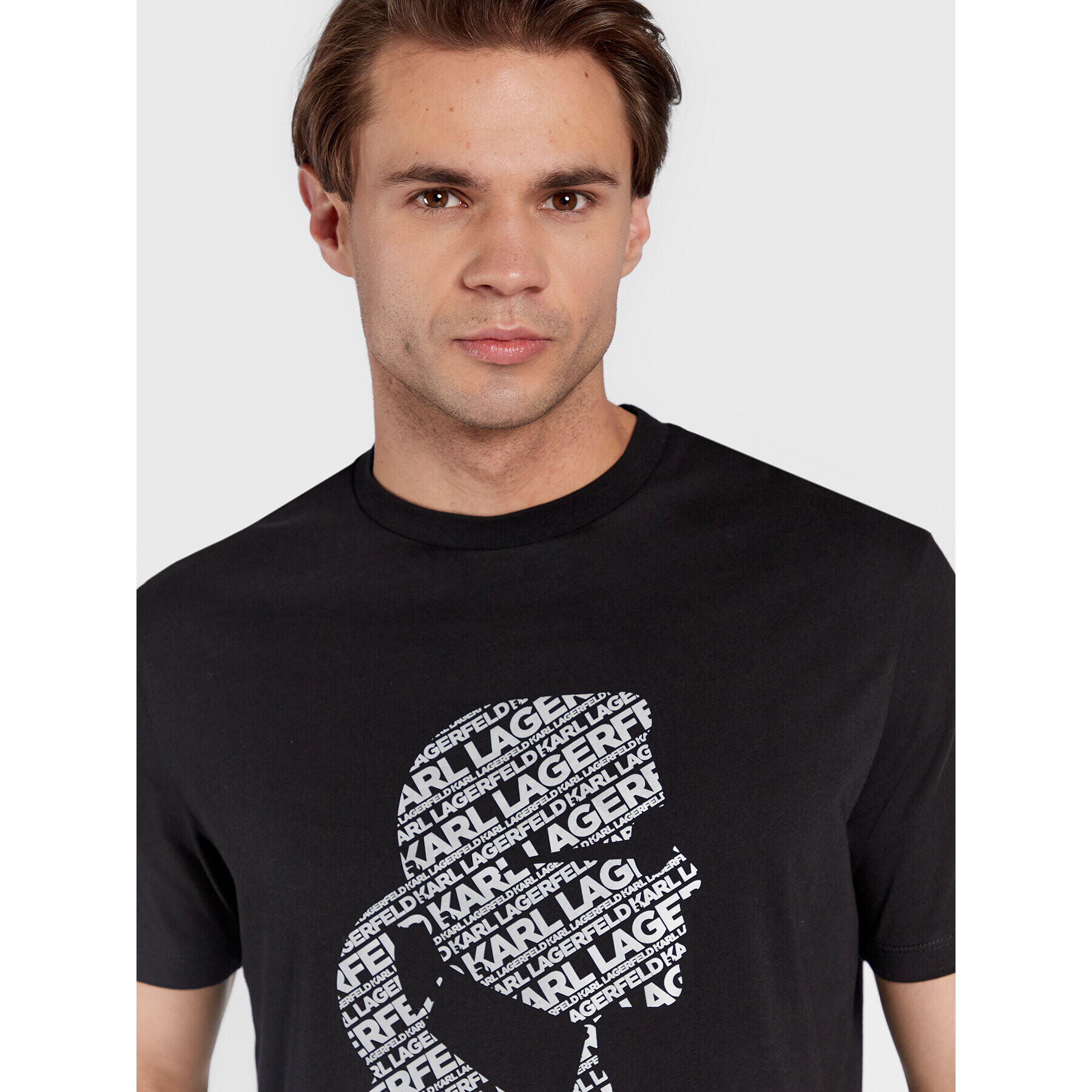 KARL LAGERFELD Тишърт 755053 524224 Черен Regular Fit - Pepit.bg