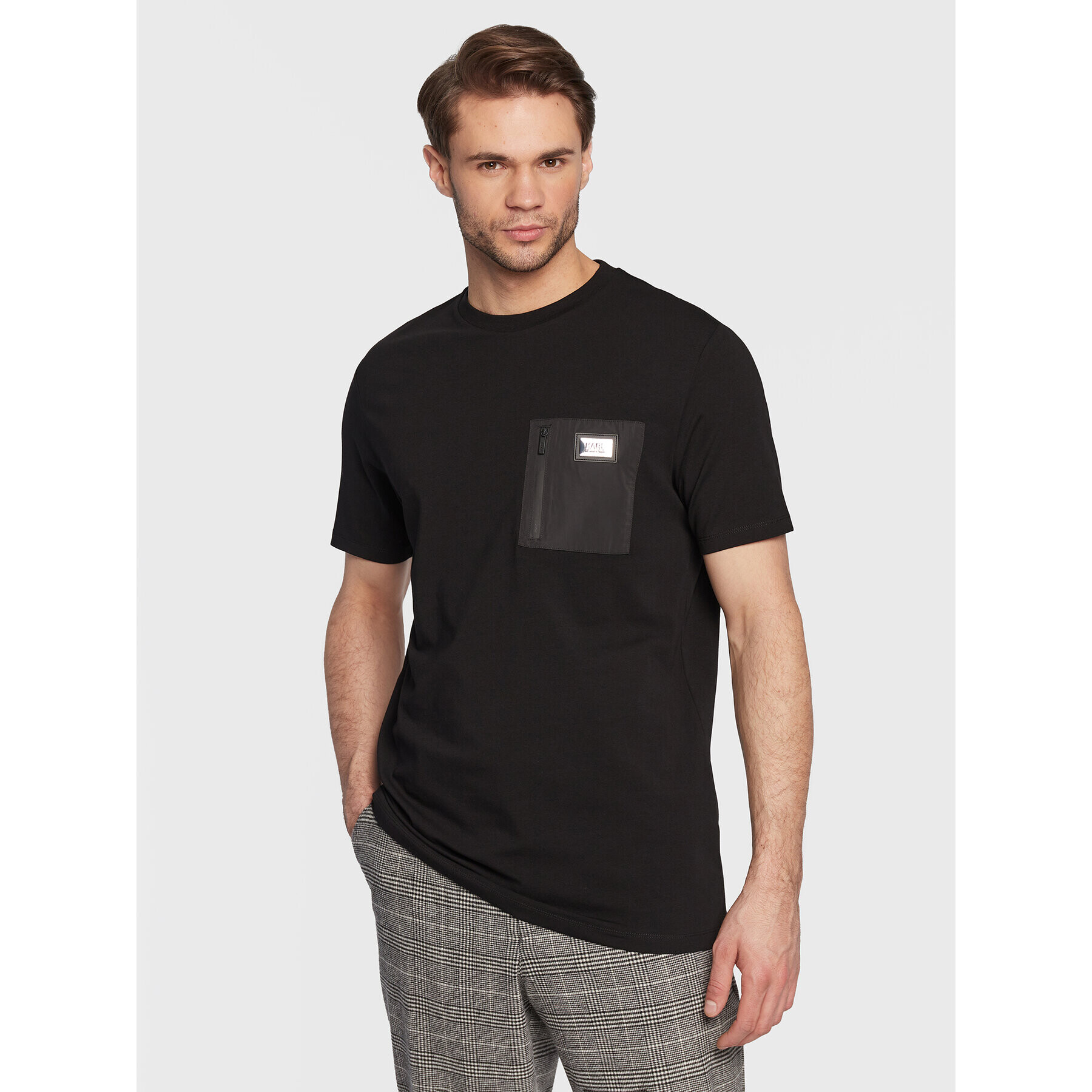 KARL LAGERFELD Тишърт 755054 524221 Черен Regular Fit - Pepit.bg
