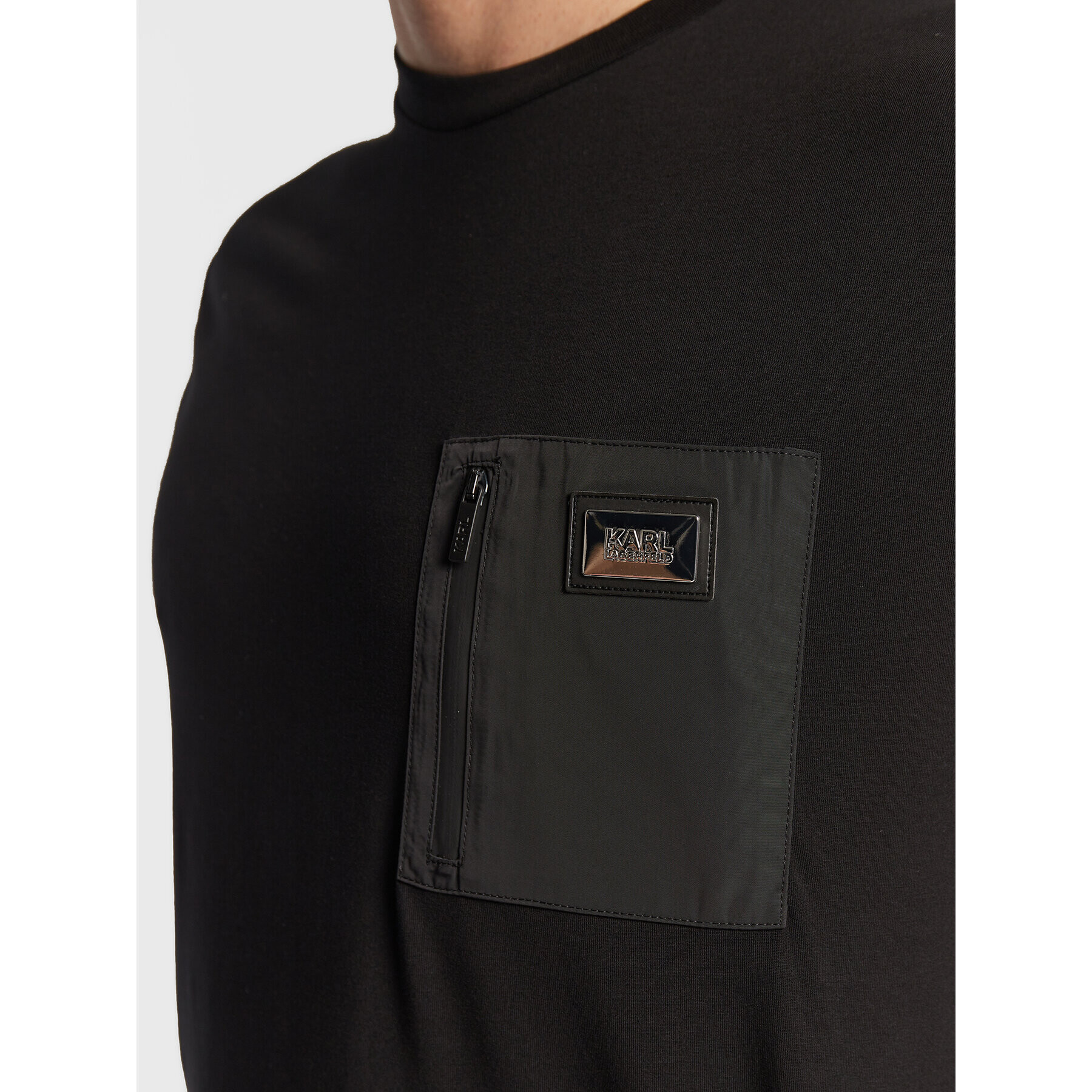 KARL LAGERFELD Тишърт 755054 524221 Черен Regular Fit - Pepit.bg
